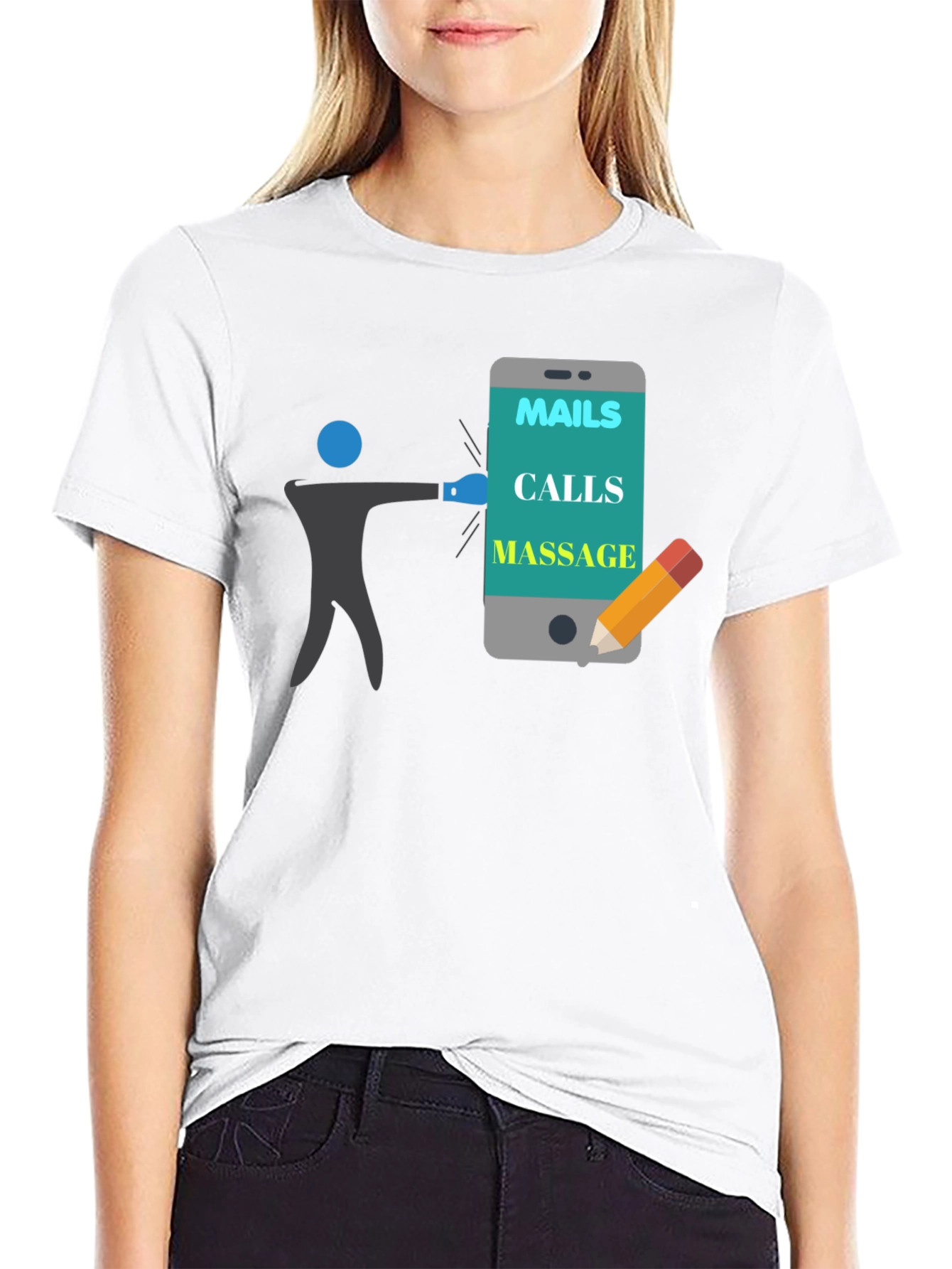 Mails Calls Massage T-Shirt Funny Appointment Reminder Tee