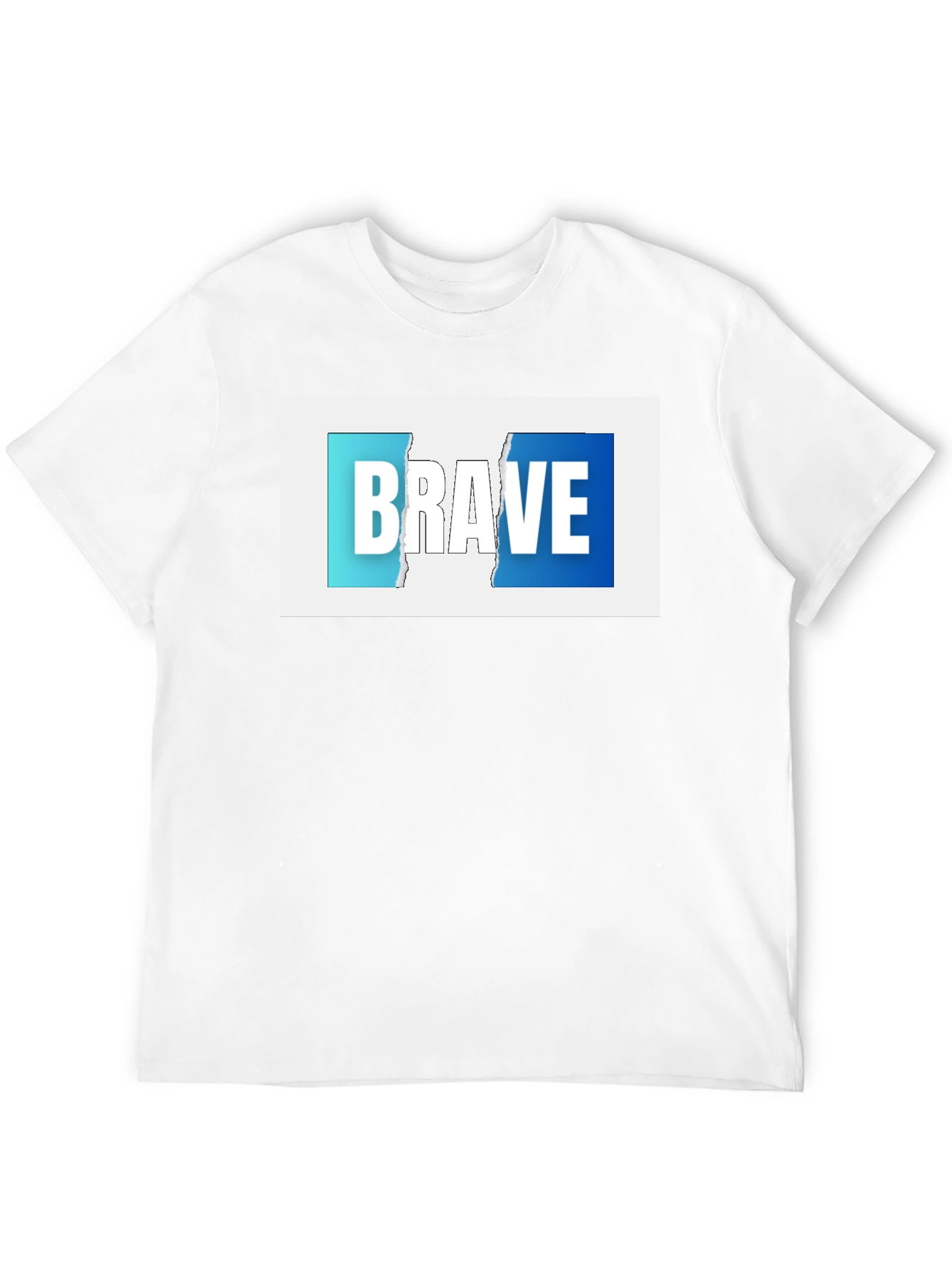 Brave Graphic Print Black T-Shirt