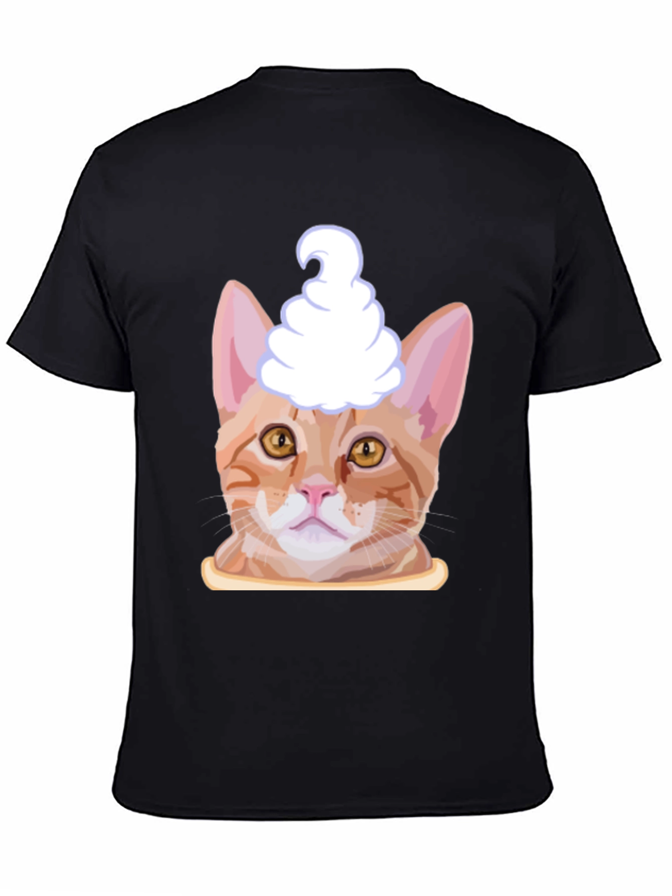 Cat Ice Cream Head T-Shirt