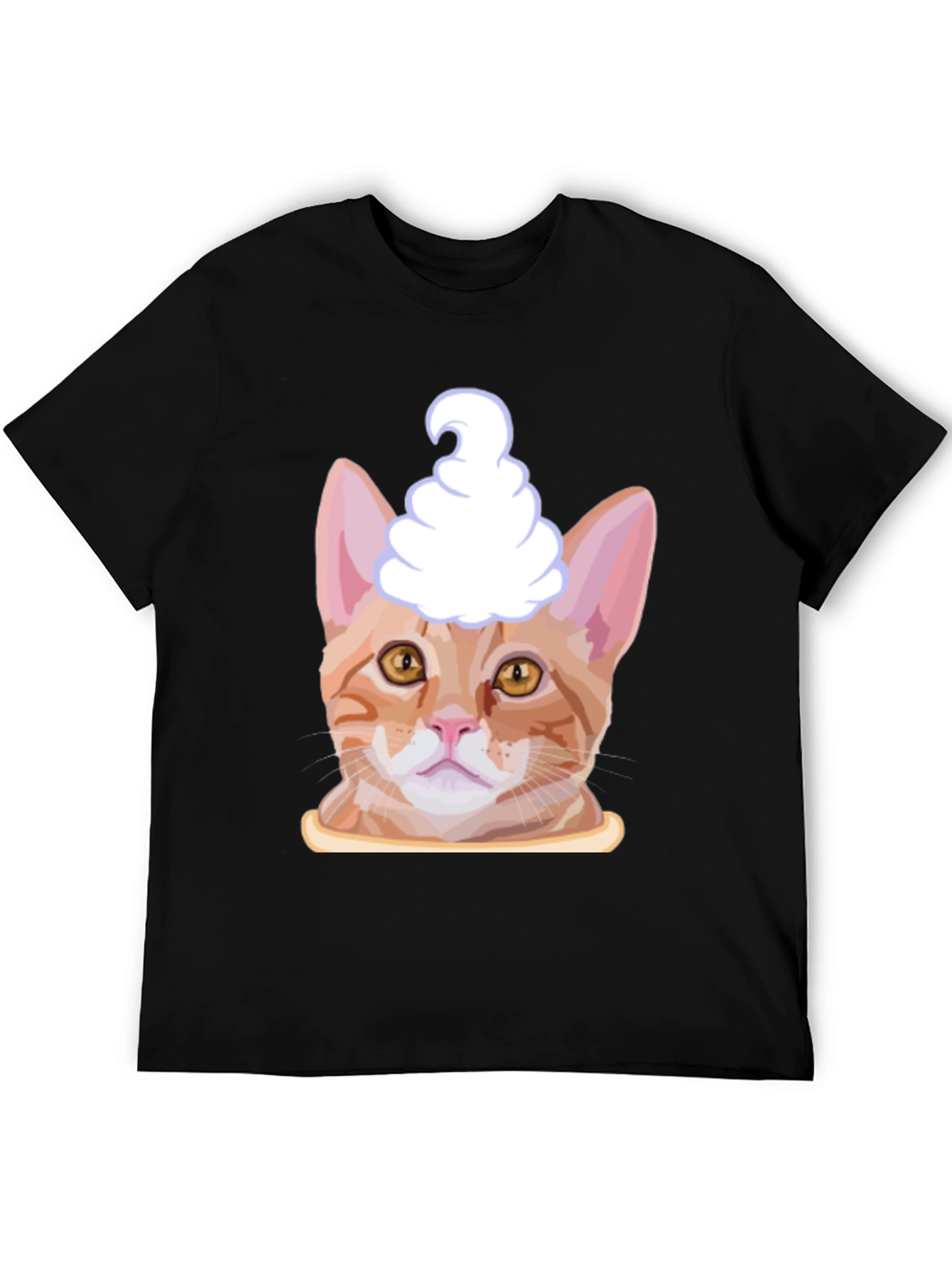 Cat Ice Cream Head T-Shirt