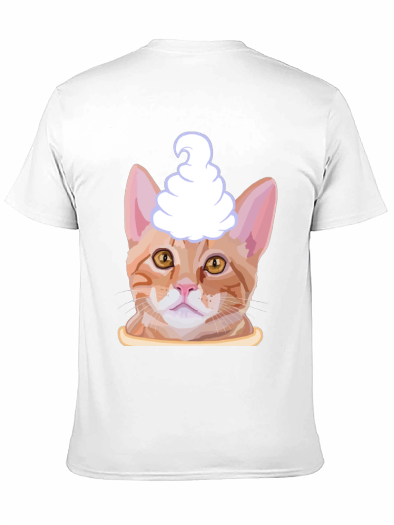 Cat Ice Cream Head T-Shirt