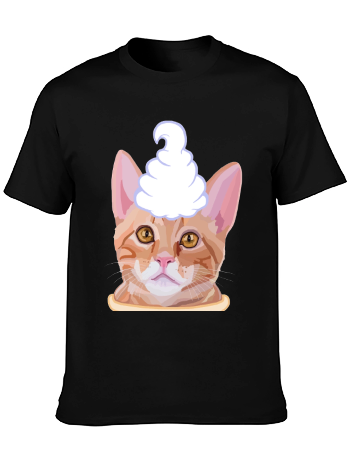 Cat Ice Cream Head T-Shirt