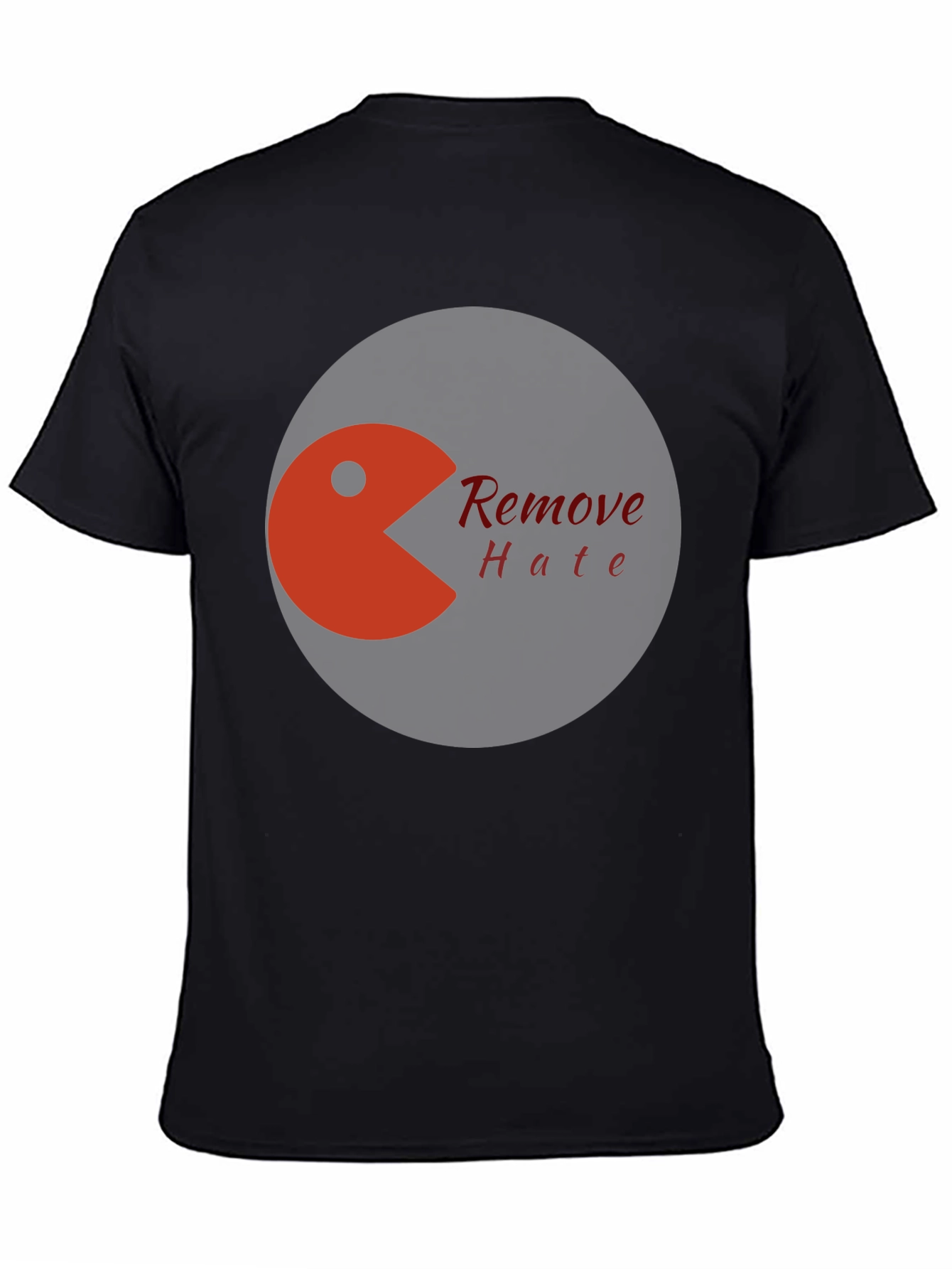 Remove Hate Graphic Tee - Black Cotton Blend