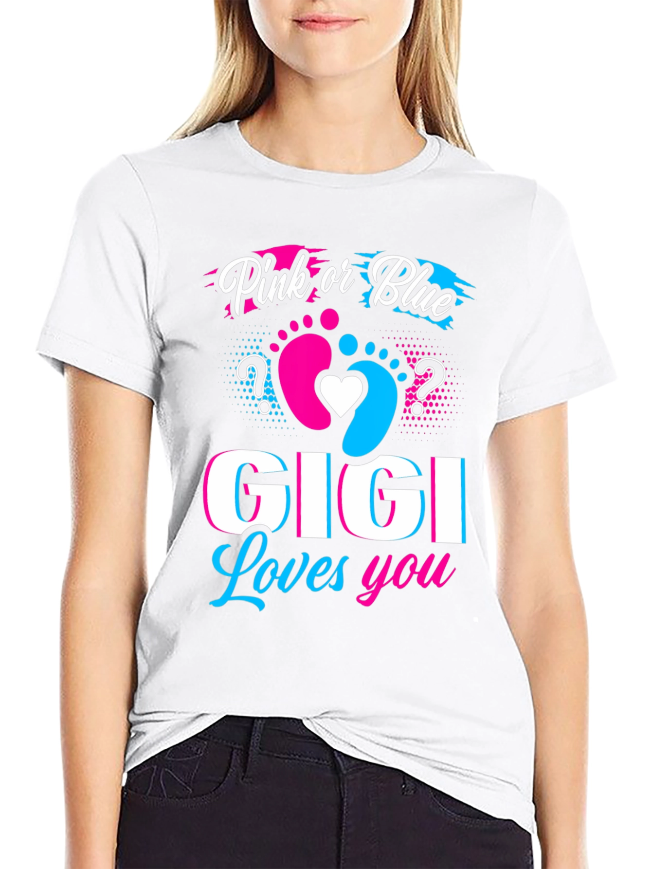 Pink or Blue GIGI Loves You T-Shirt
