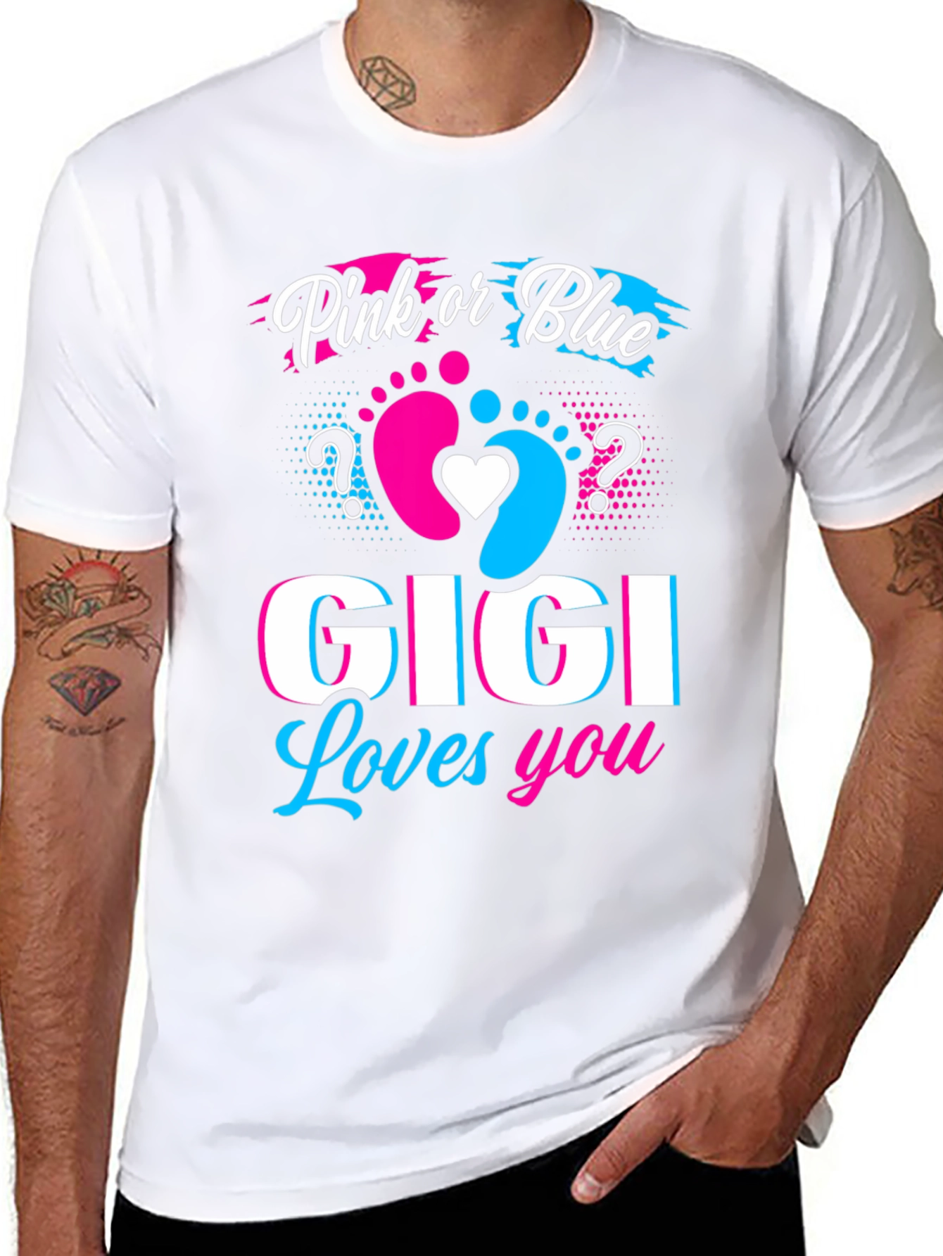 Pink or Blue GIGI Loves You T-Shirt