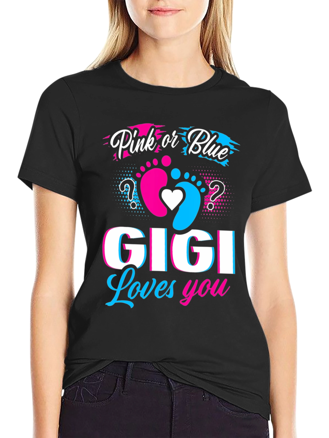 Pink or Blue GIGI Loves You T-Shirt