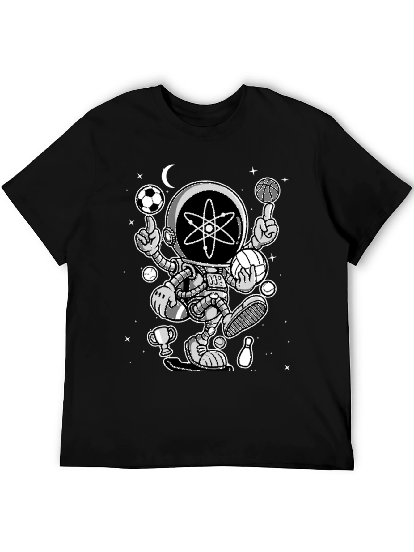 Atomic Astronaut T-Shirt - Cosmic Juggler Design