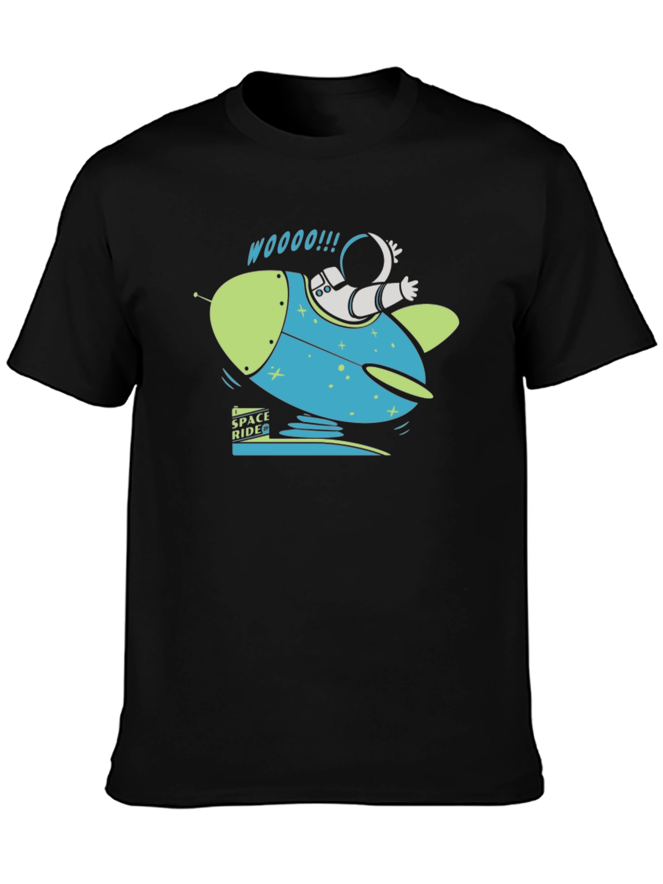 Space Ride Graphic T-Shirt - Black