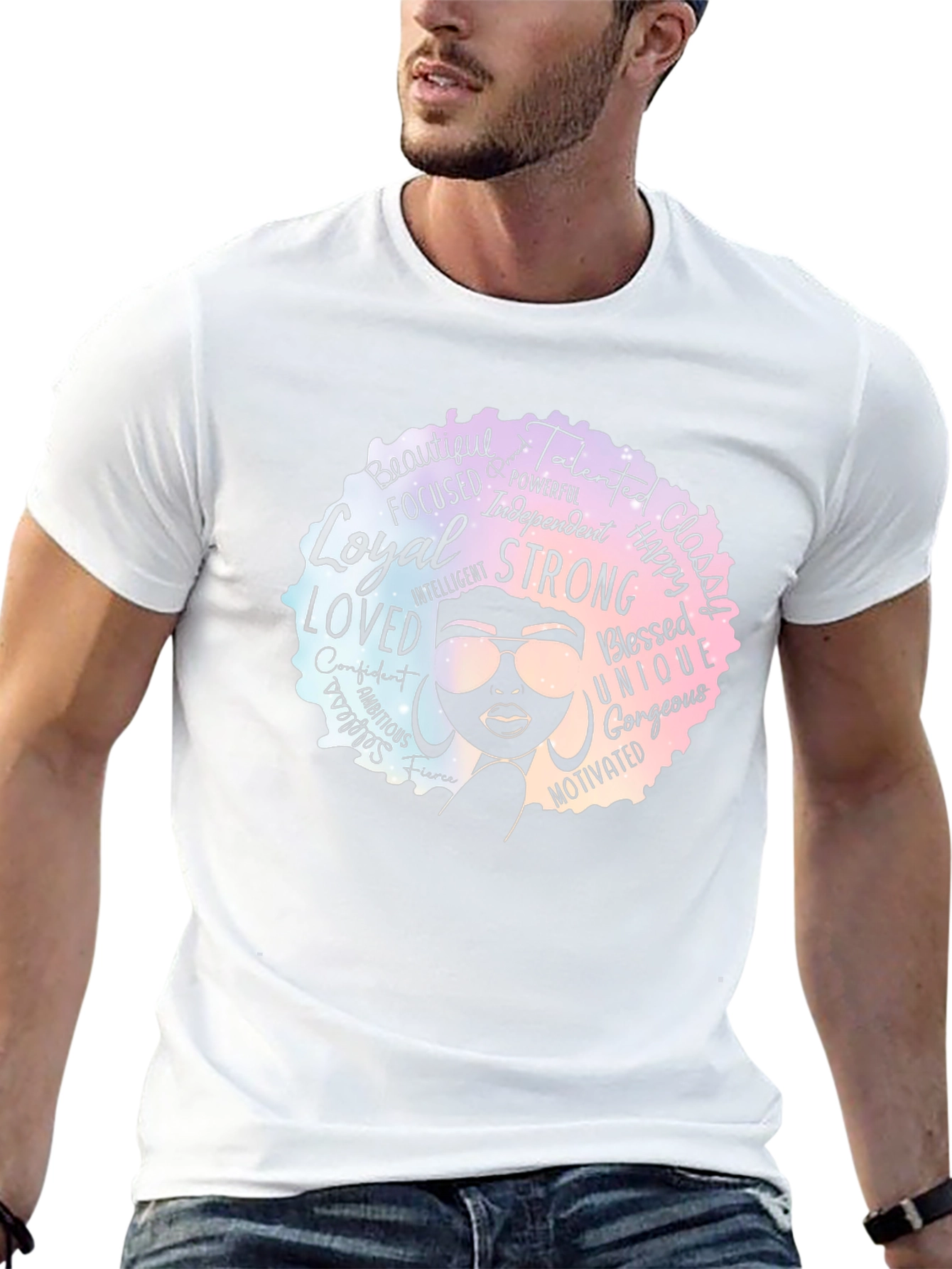 Empowered Woman Afro Graphic Tee