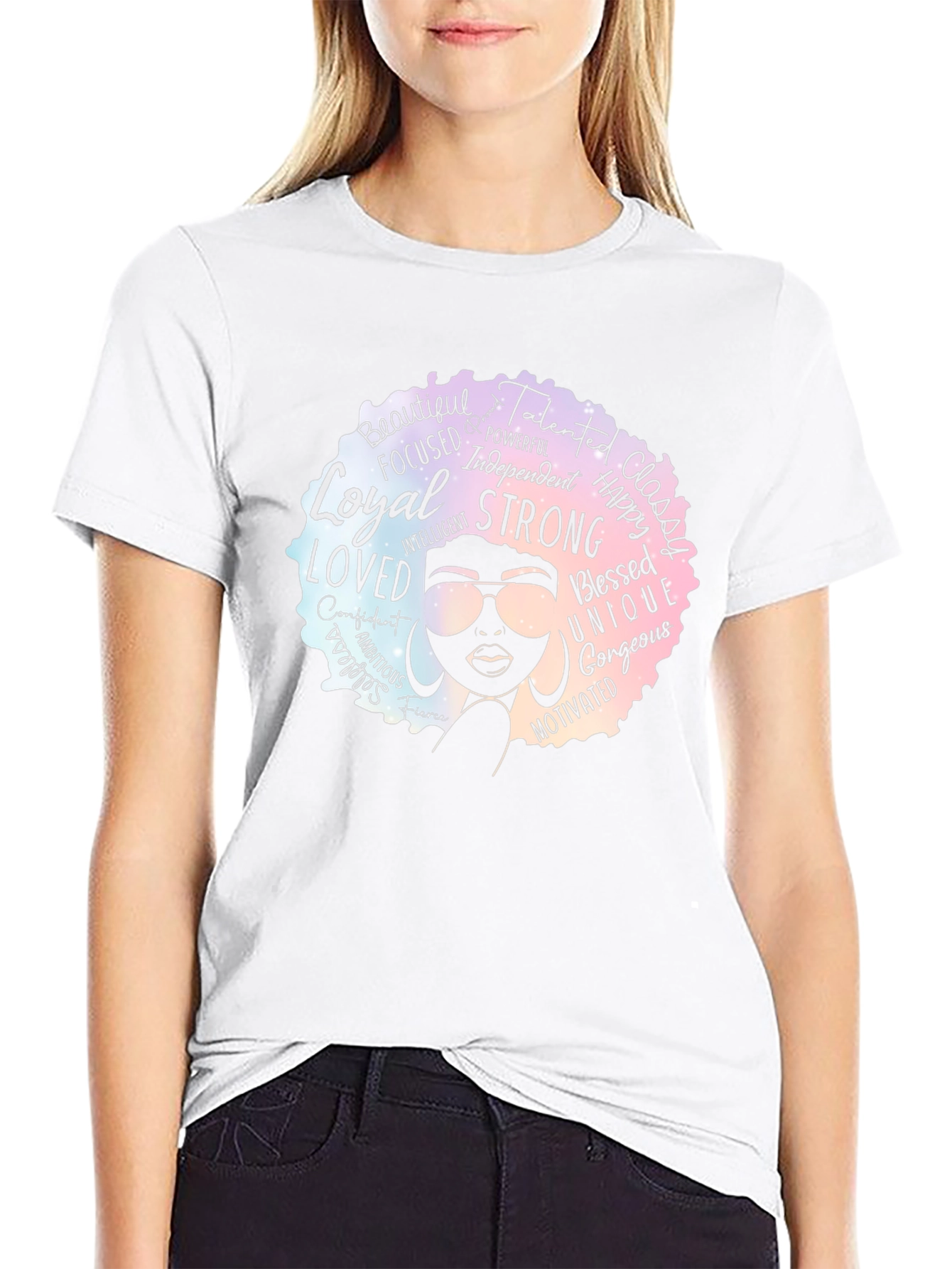 Empowered Woman Afro Graphic Tee