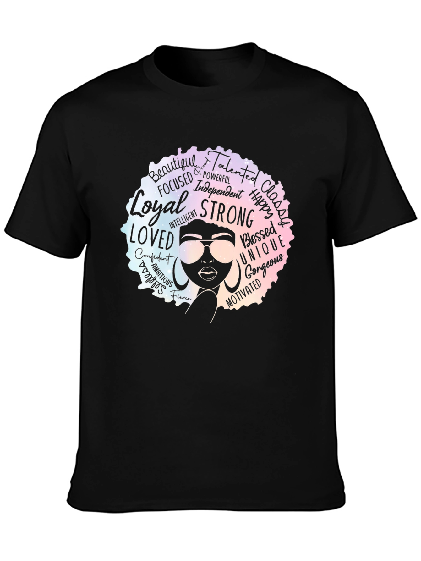 Empowered Woman Afro Graphic Tee
