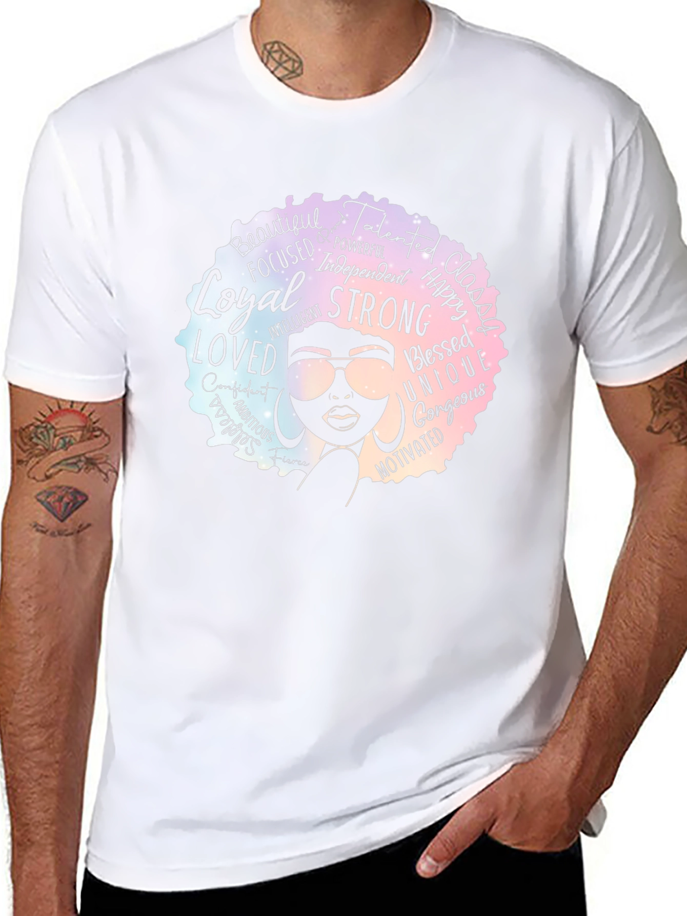 Empowered Woman Afro Graphic Tee