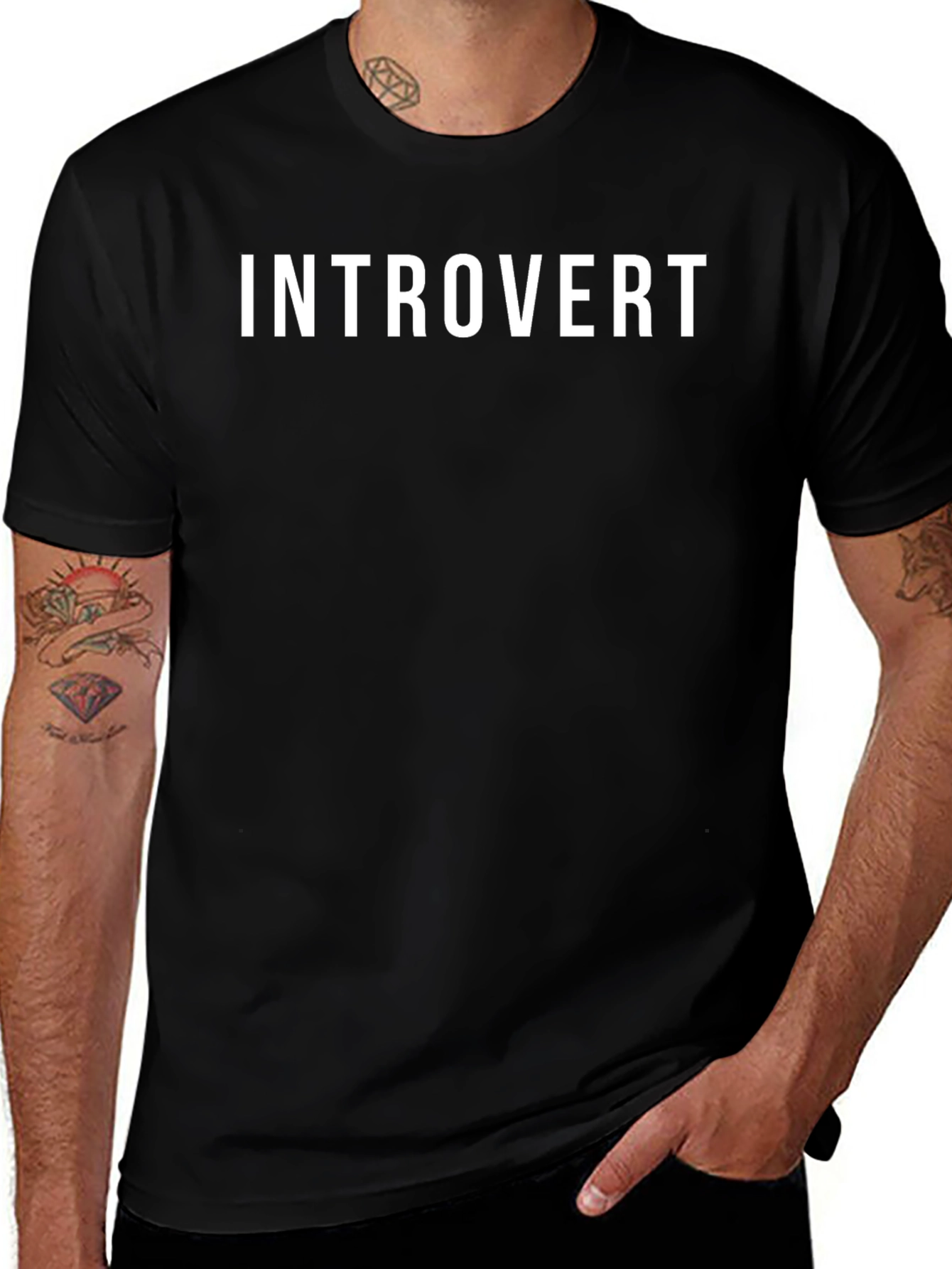 Introvert Graphic Tee - Soft Cotton Blend