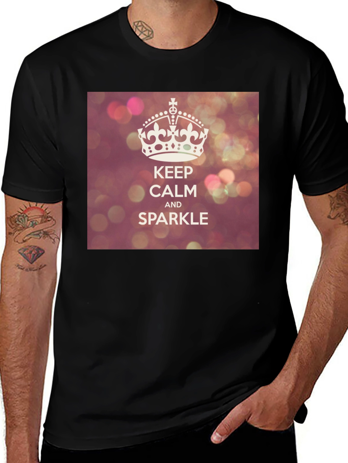 Keep Calm and Sparkle Graphic T-Shirt