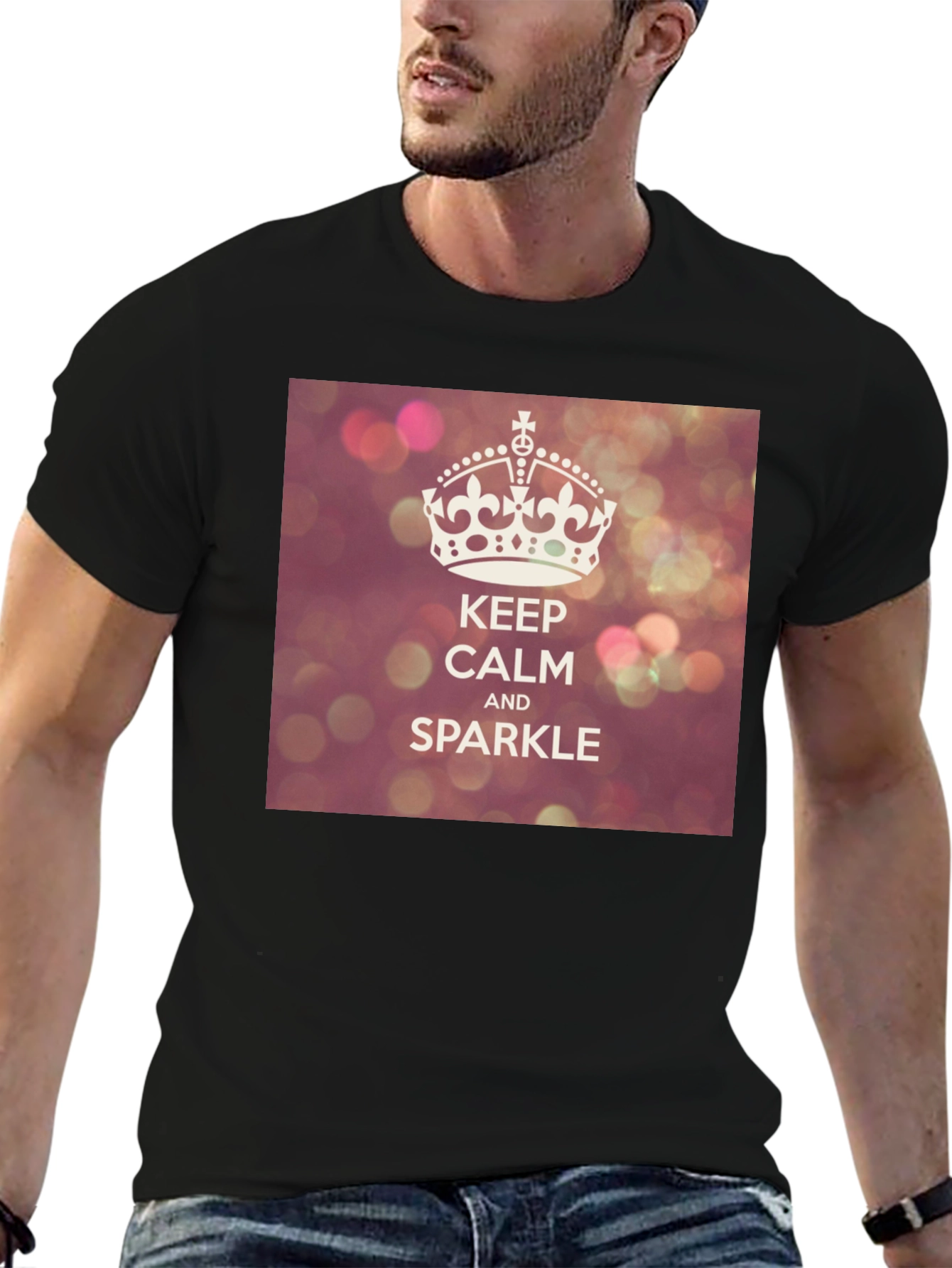Keep Calm and Sparkle Graphic T-Shirt