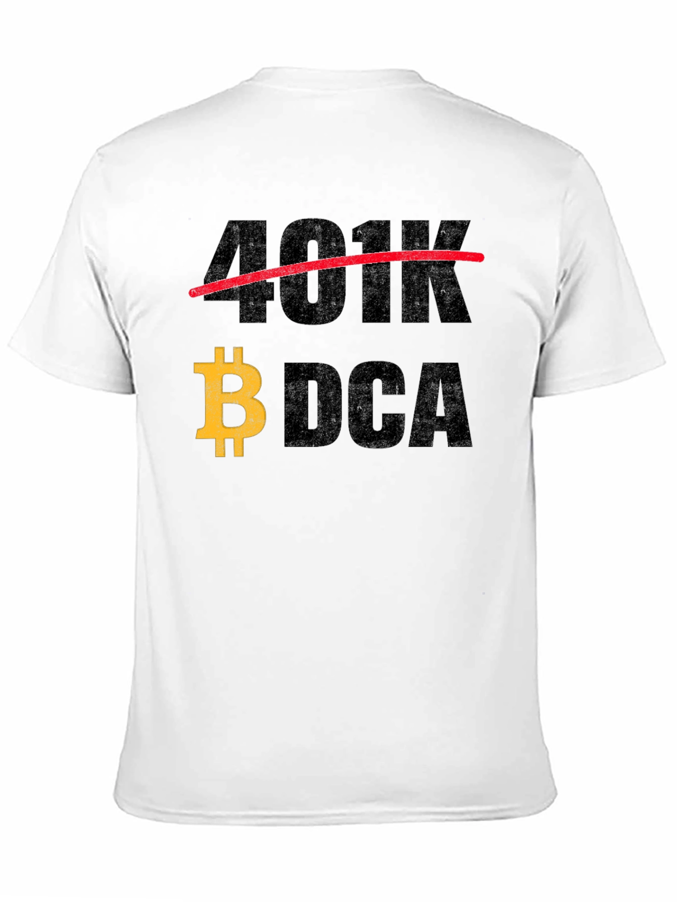 Bitcoin DCA T-Shirt - Cryptocurrency Investor Apparel