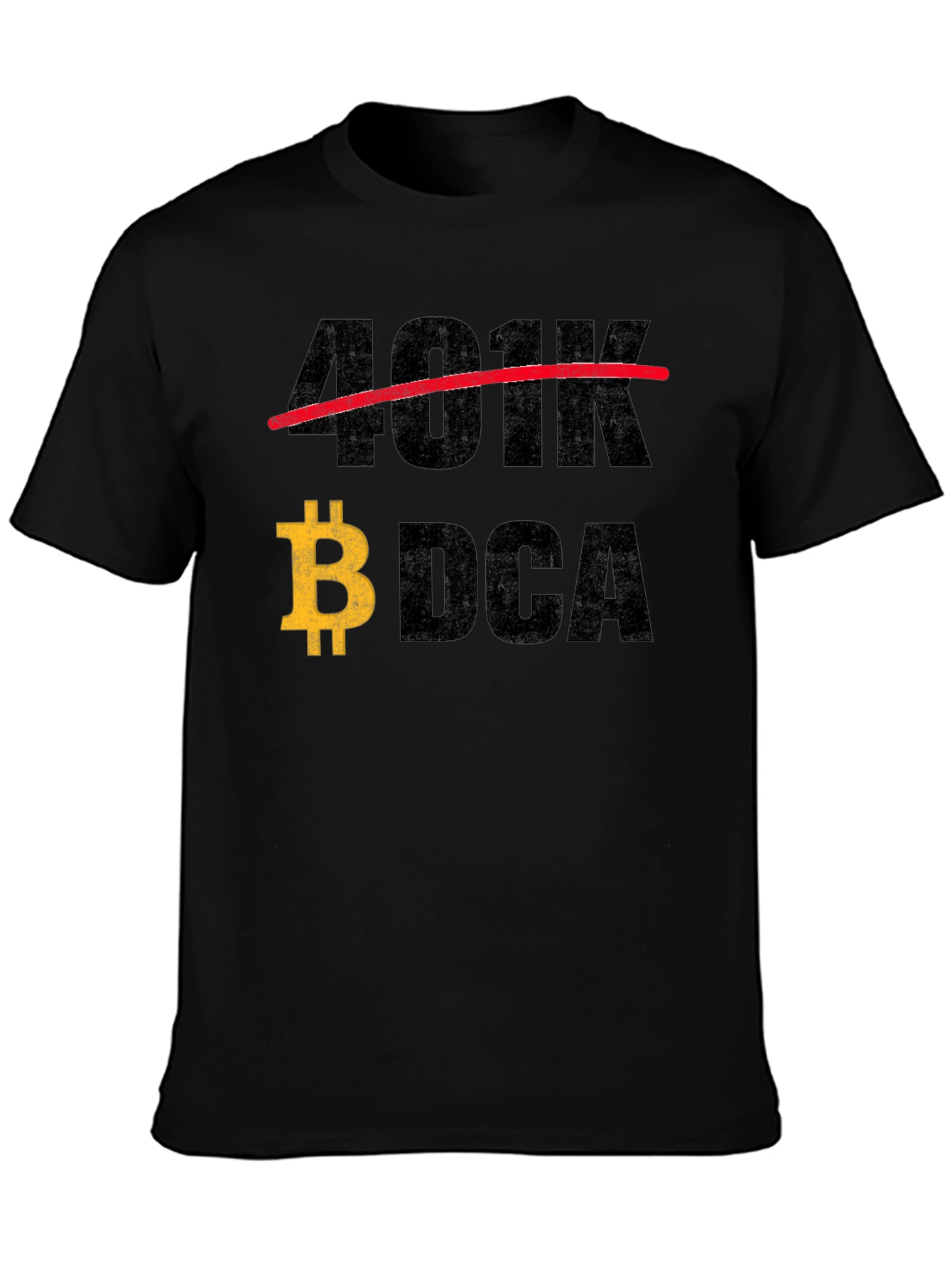 Bitcoin DCA T-Shirt - Cryptocurrency Investor Apparel