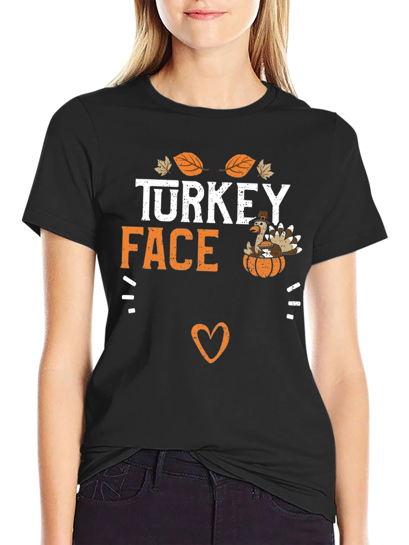 Turkey Face Thanksgiving T-Shirt