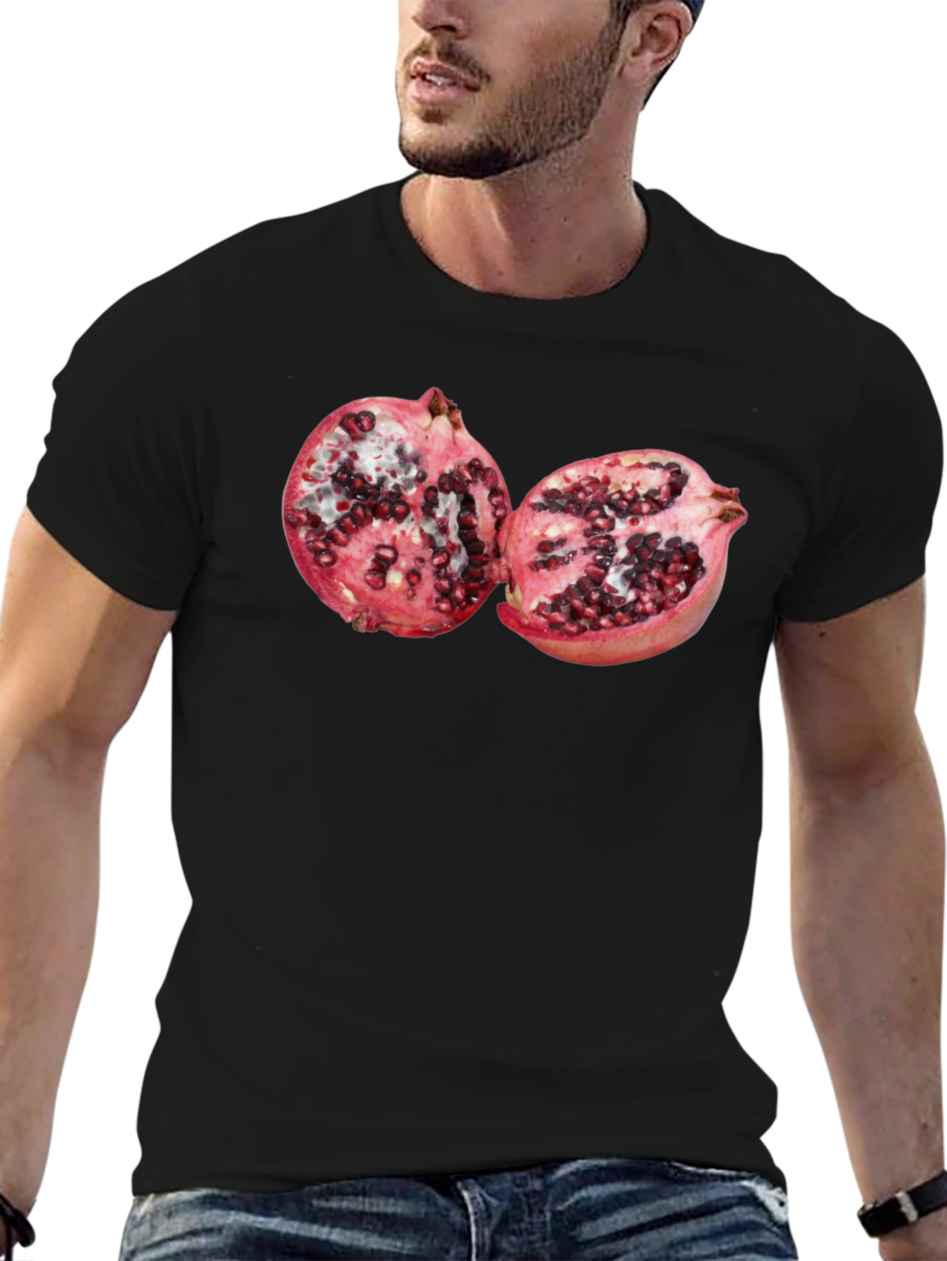 Pomegranate Graphic T-Shirt - Unique Fruit Design