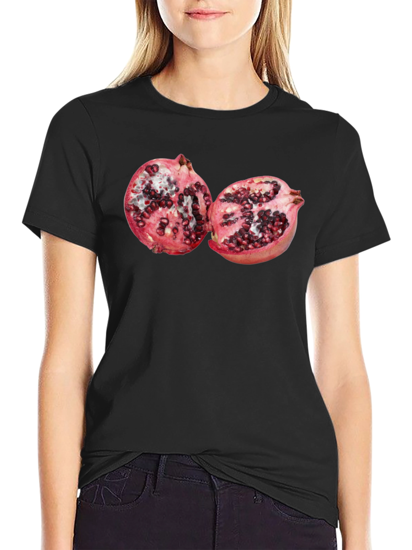 Pomegranate Graphic T-Shirt - Unique Fruit Design