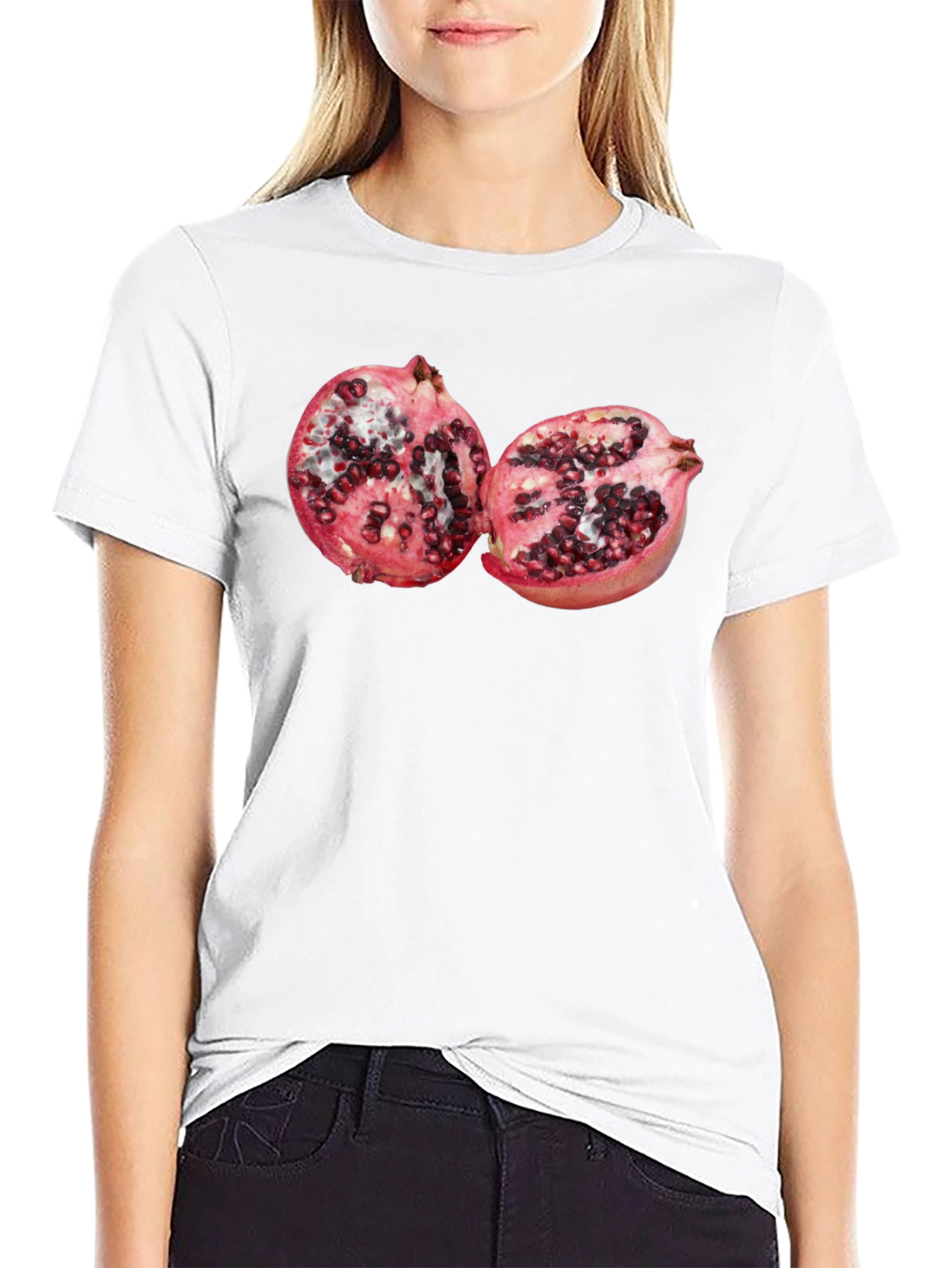 Pomegranate Graphic T-Shirt - Unique Fruit Design