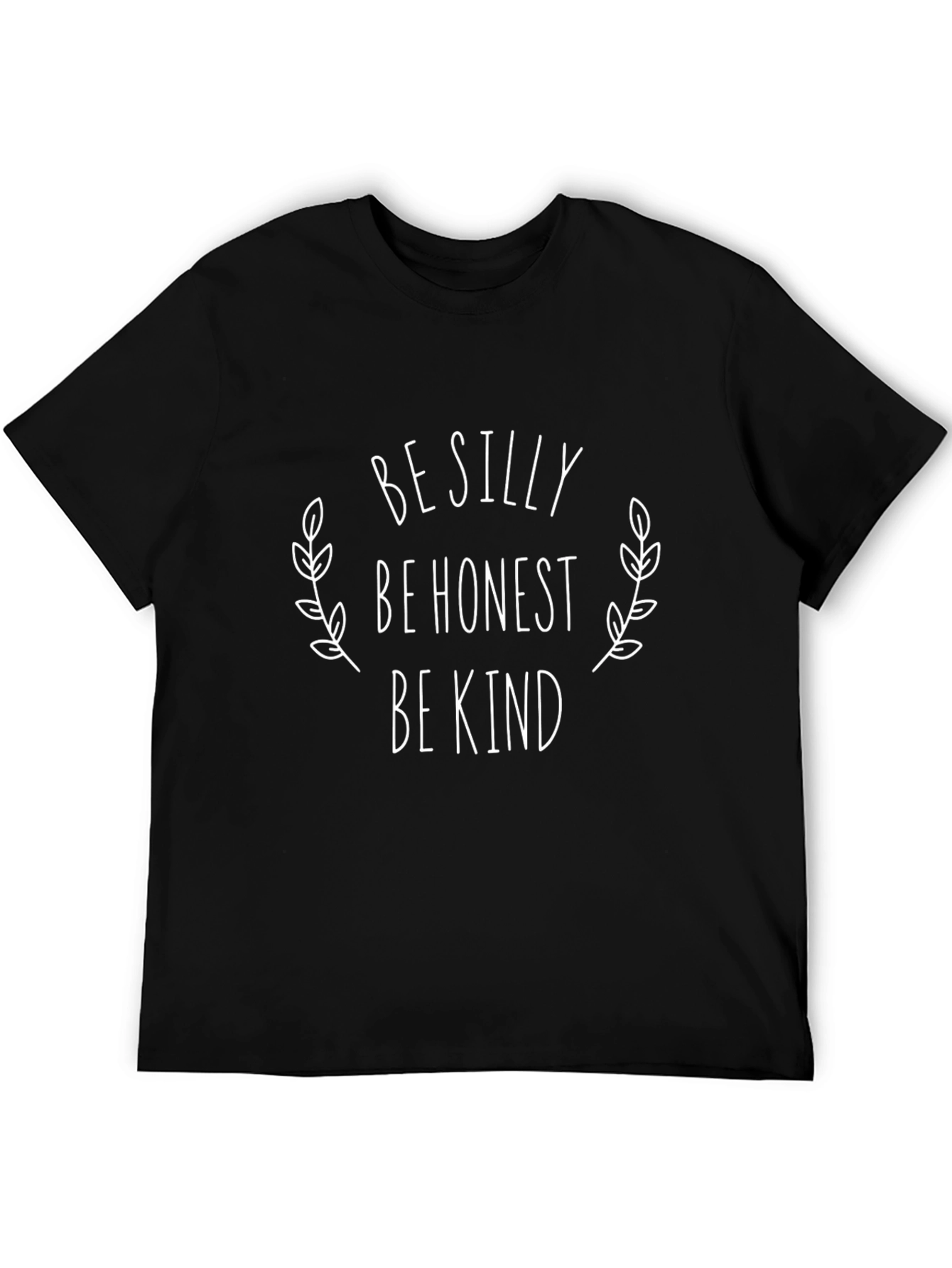 Be Silly Honest Kind Graphic Tee - Black
