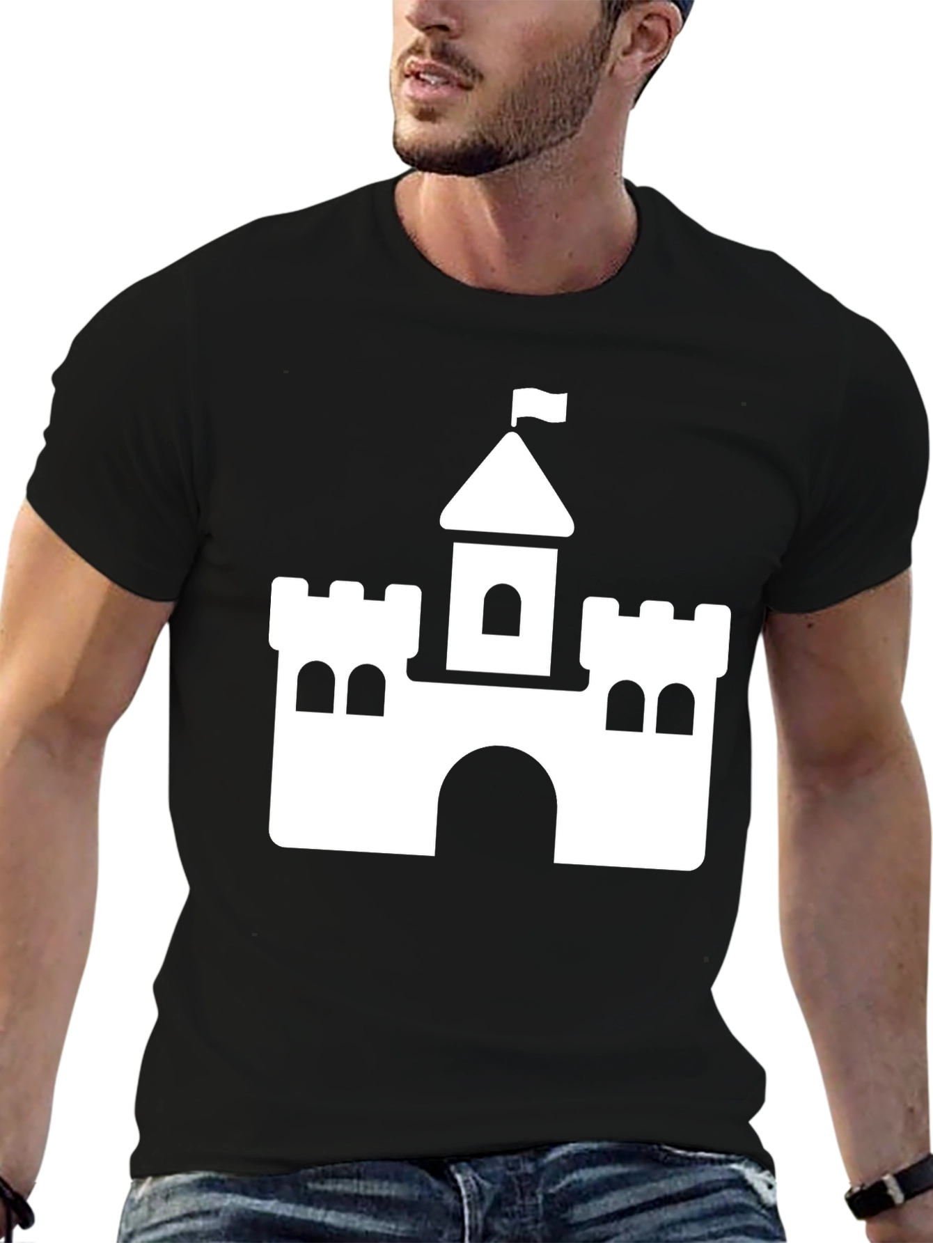 Castle Graphic T-Shirt - Black
