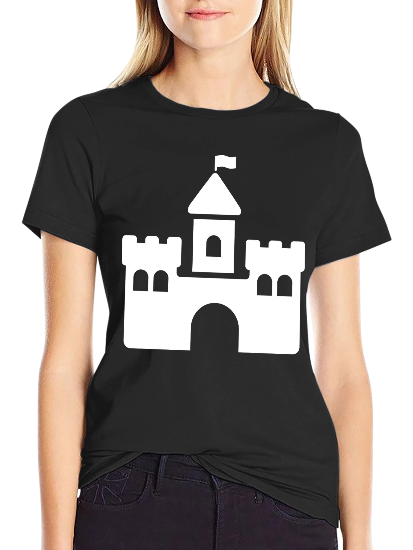 Castle Graphic T-Shirt - Black
