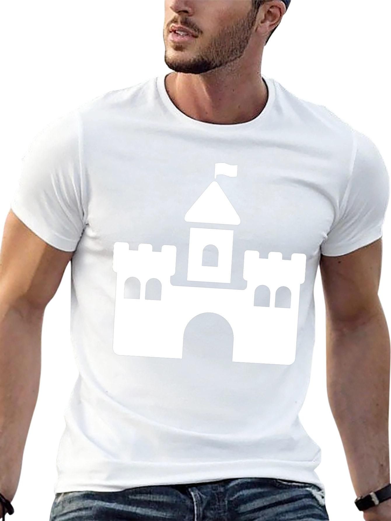 Castle Graphic T-Shirt - Black