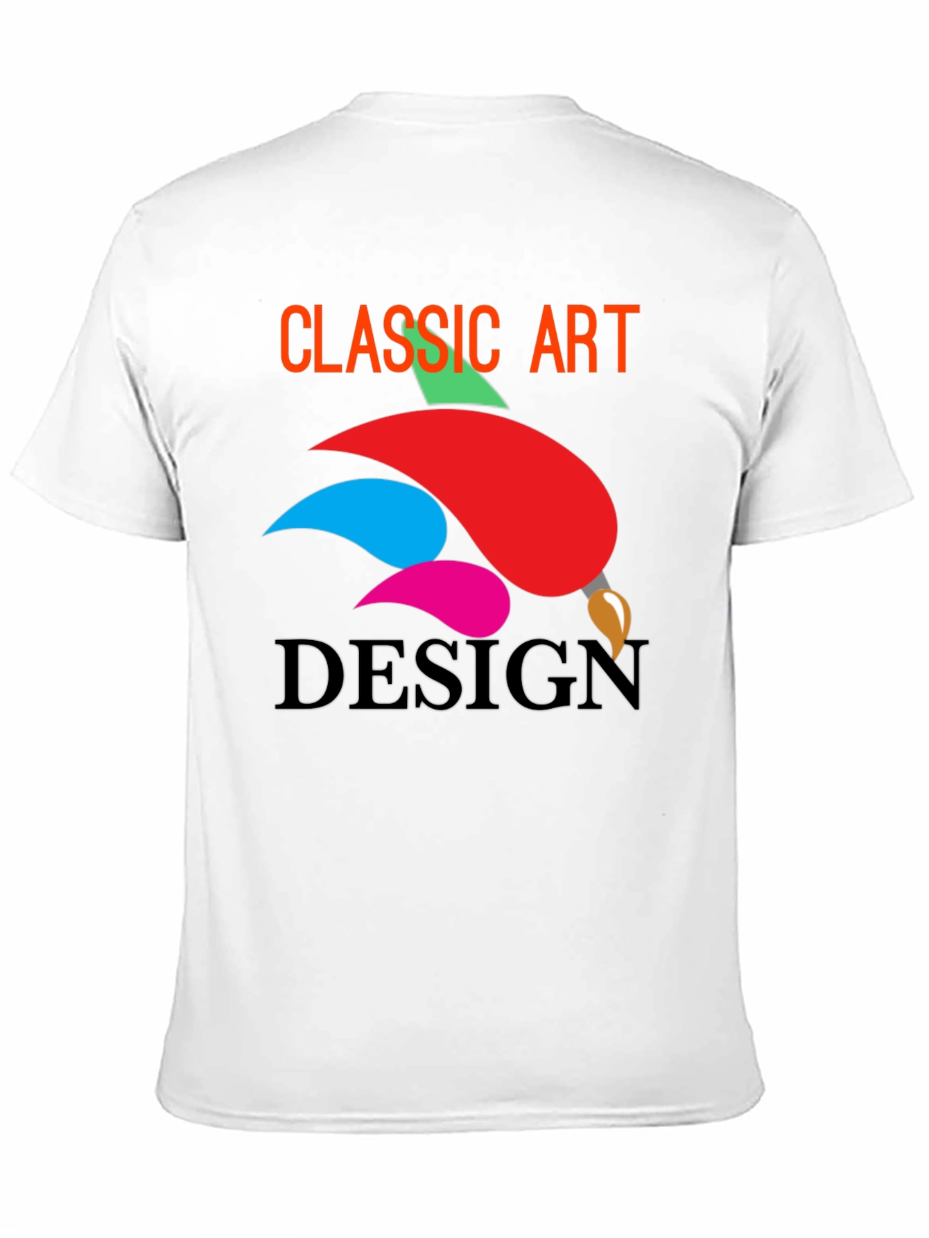 Classic Art Design Black T-Shirt