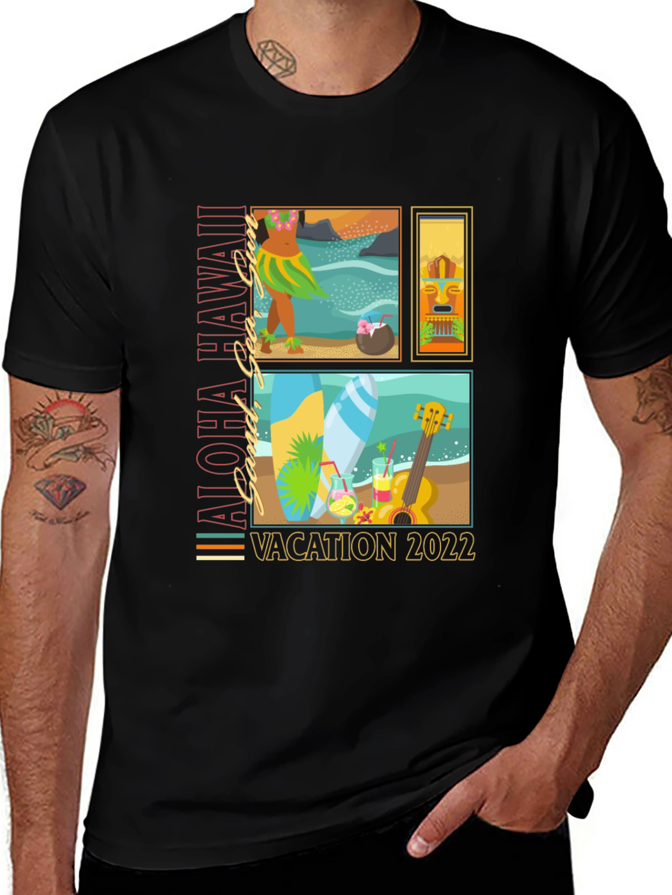Aloha Hawaii Vacation 2022 Graphic Tee