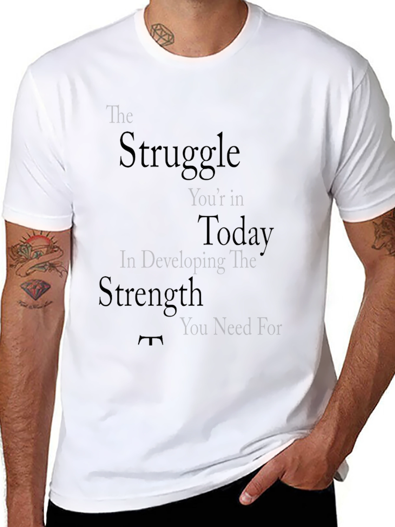 Motivational Graphic T-Shirt: Strength Through Struggle