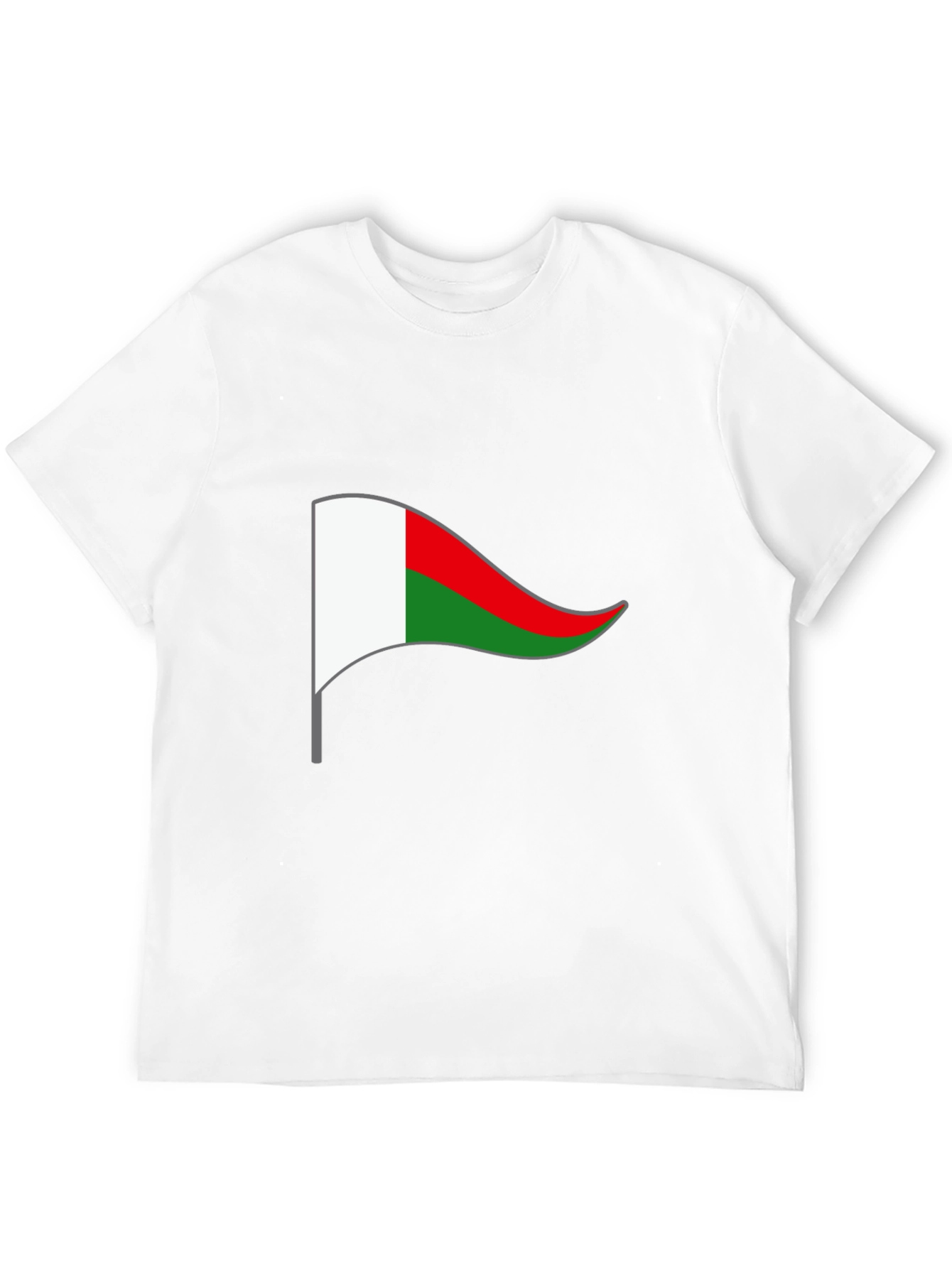 Madagascar Flag T-Shirt - Black Cotton Tee