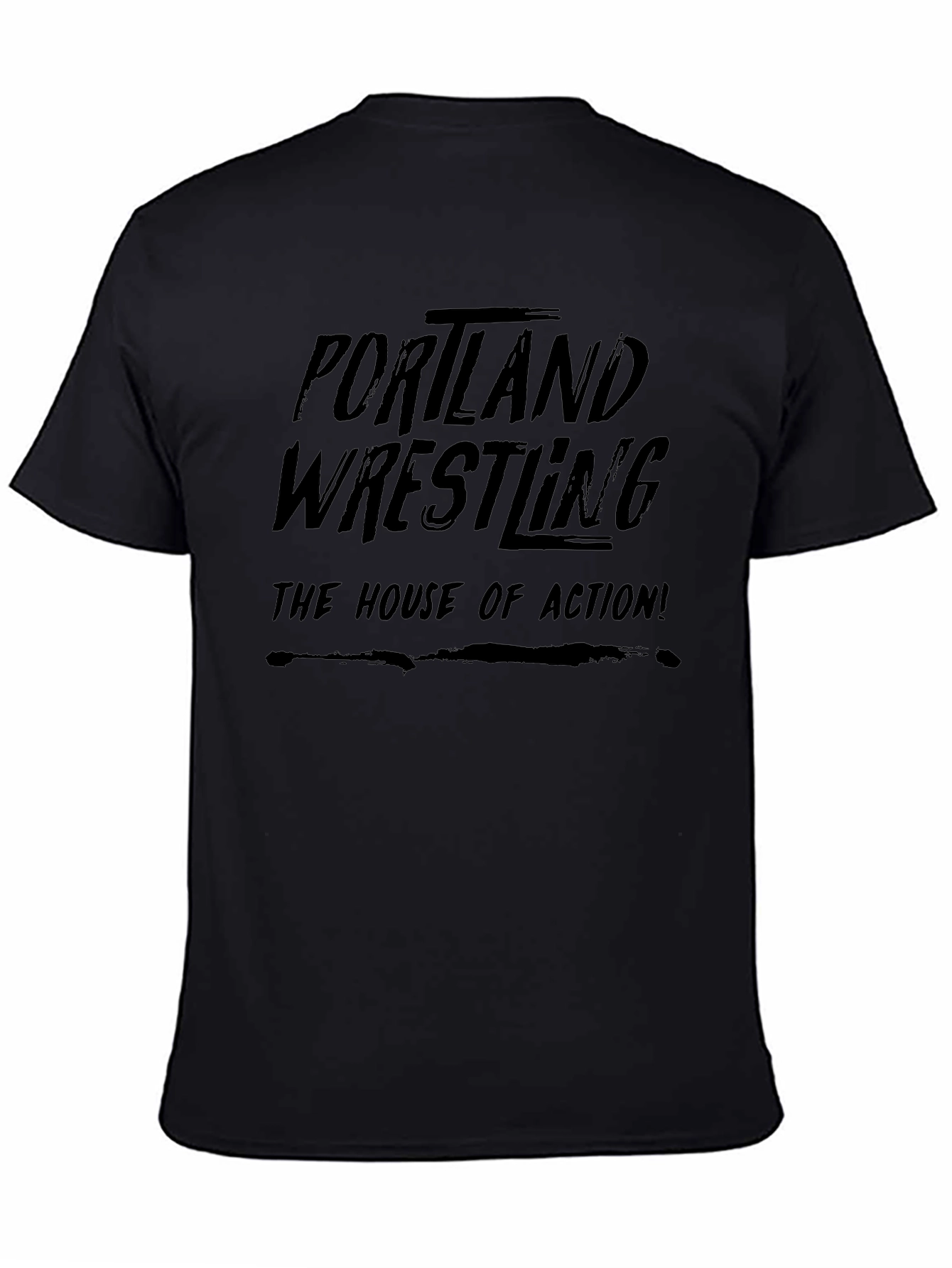 Portland Wrestling Black T-Shirt