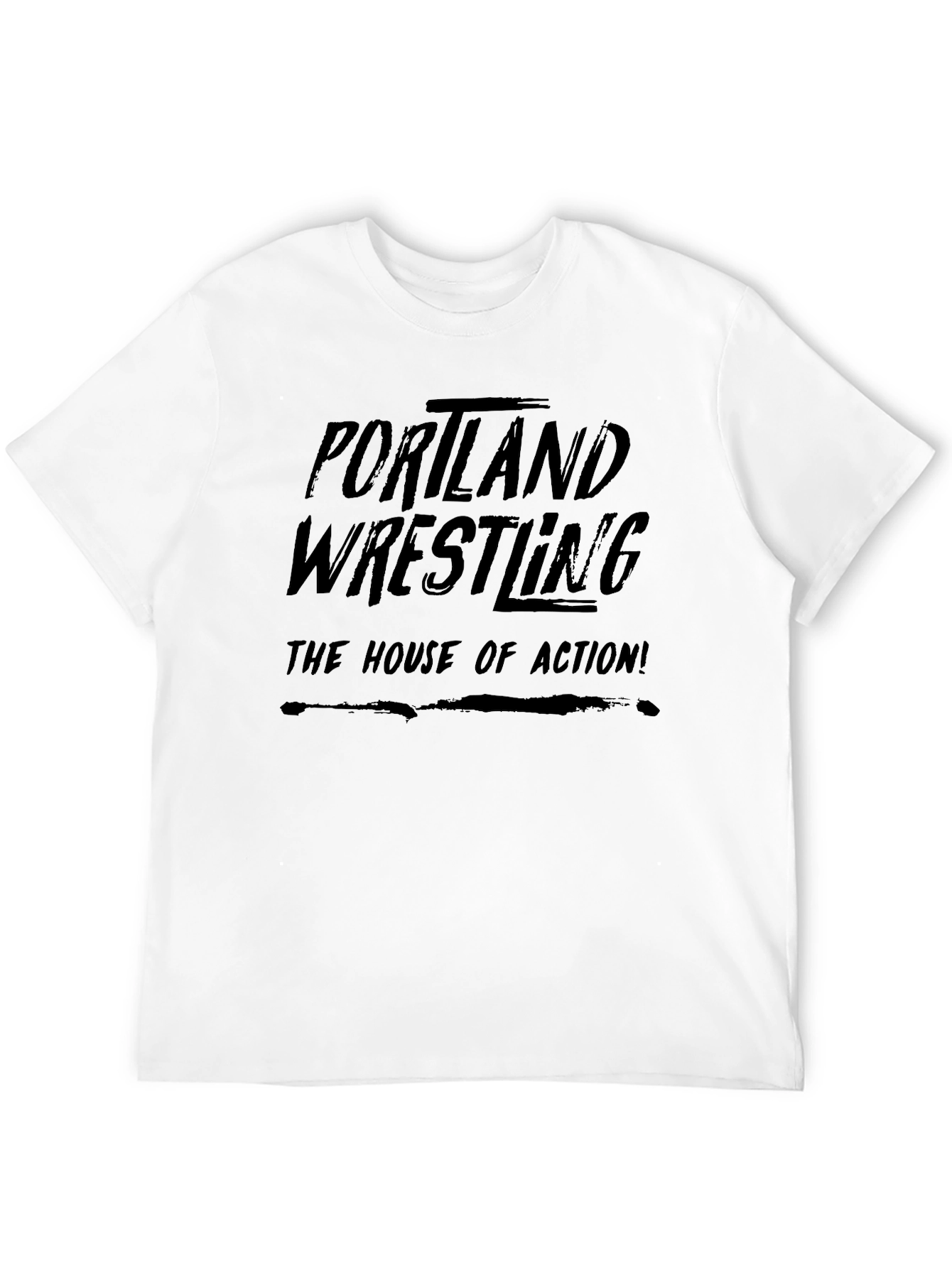 Portland Wrestling Black T-Shirt