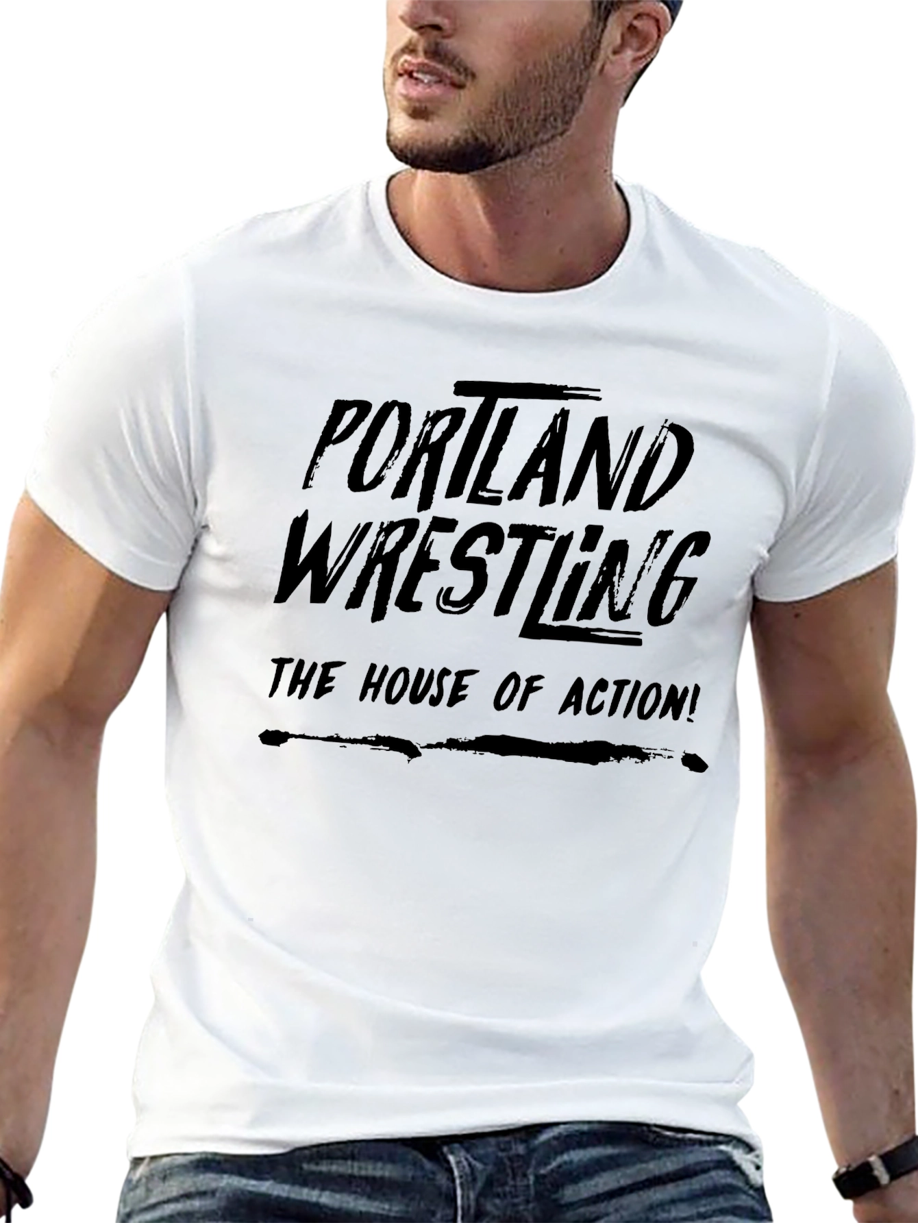 Portland Wrestling Black T-Shirt