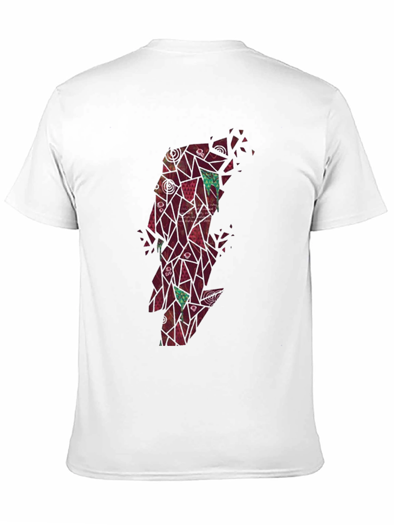 Abstract Geometric Lightning Bolt Graphic Tee