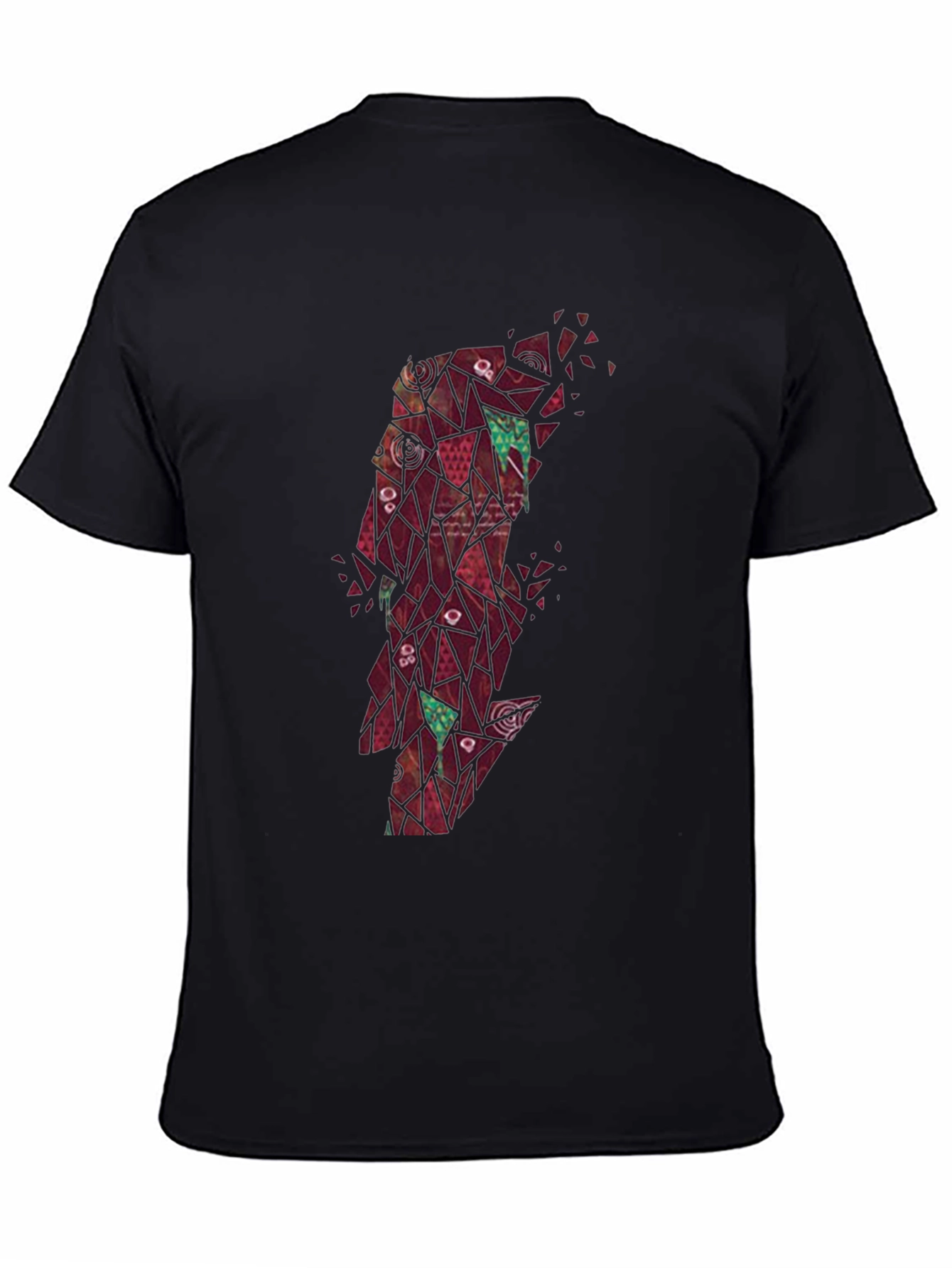 Abstract Geometric Lightning Bolt Graphic Tee