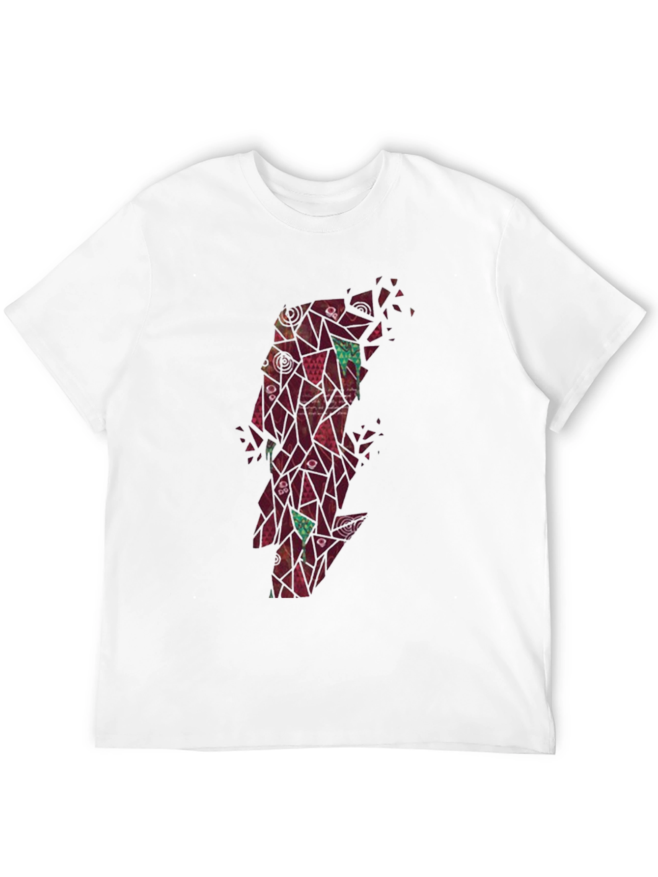 Abstract Geometric Lightning Bolt Graphic Tee