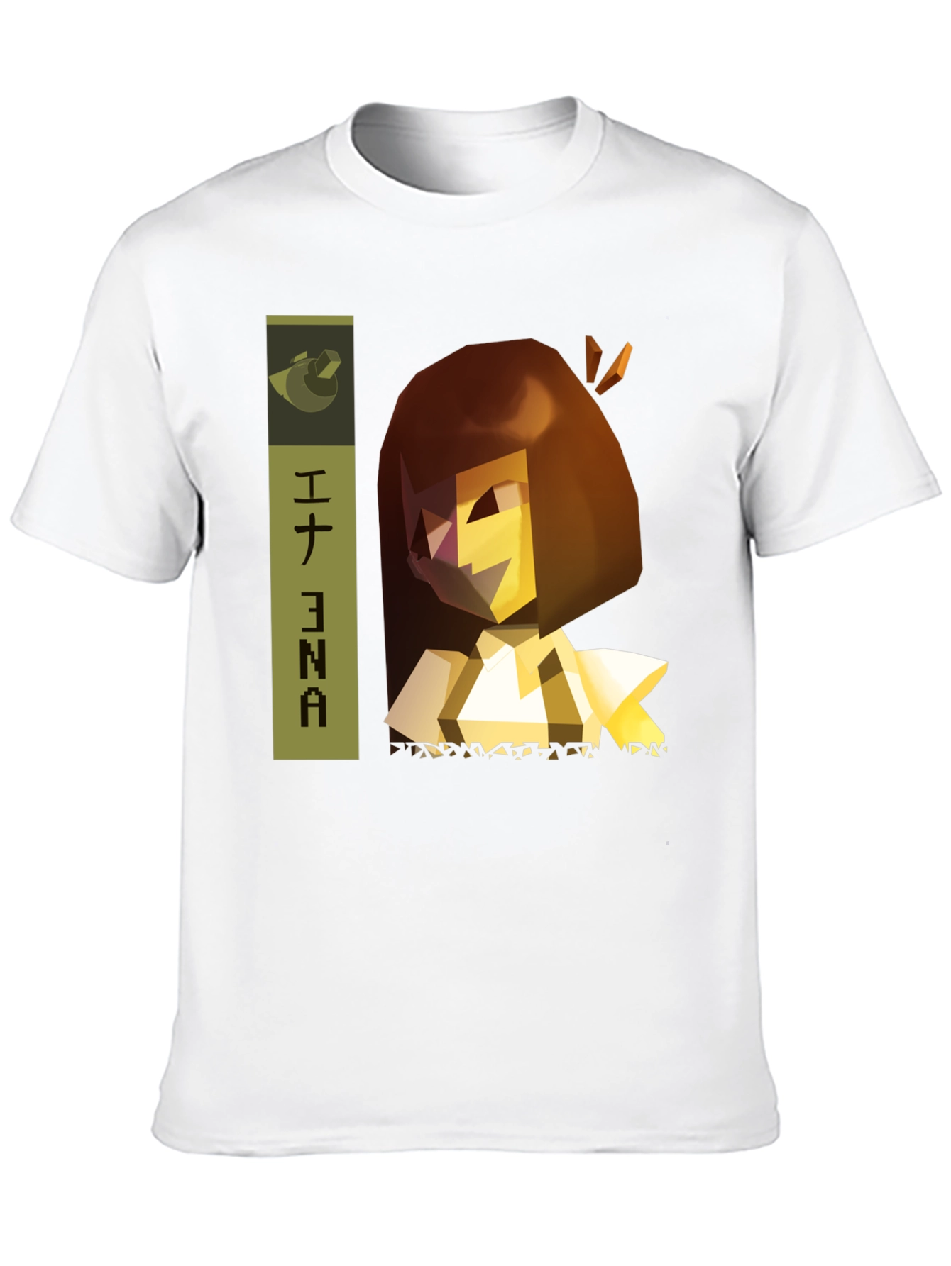 Ena T-Shirt - Geometric Character Design
