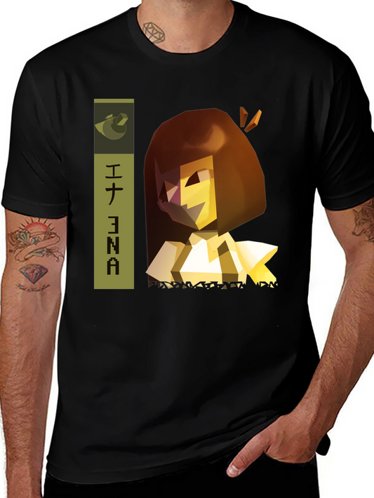 Ena T-Shirt - Geometric Character Design