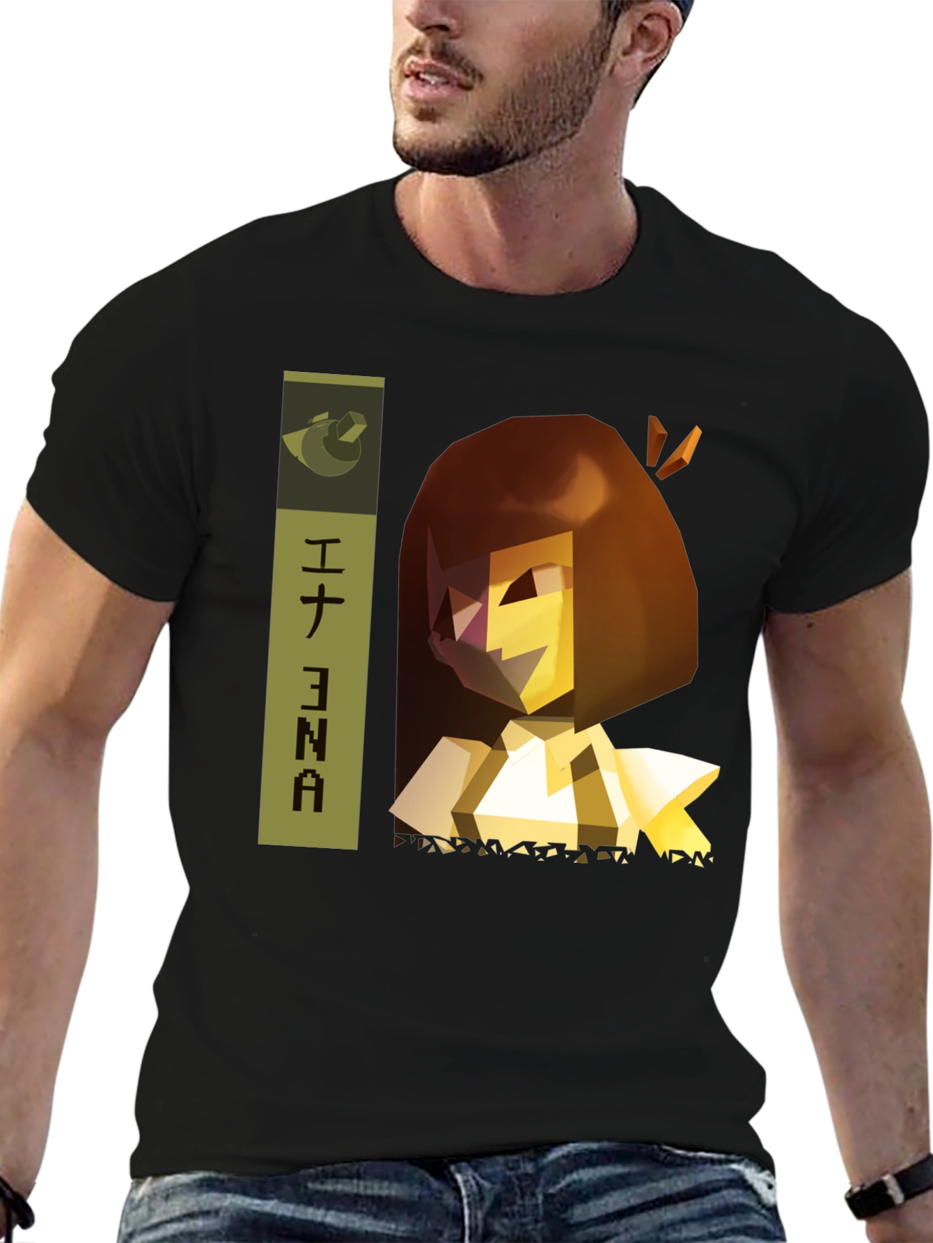 Ena T-Shirt - Geometric Character Design