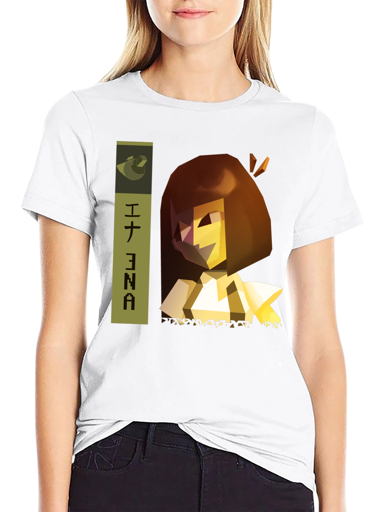 Ena T-Shirt - Geometric Character Design