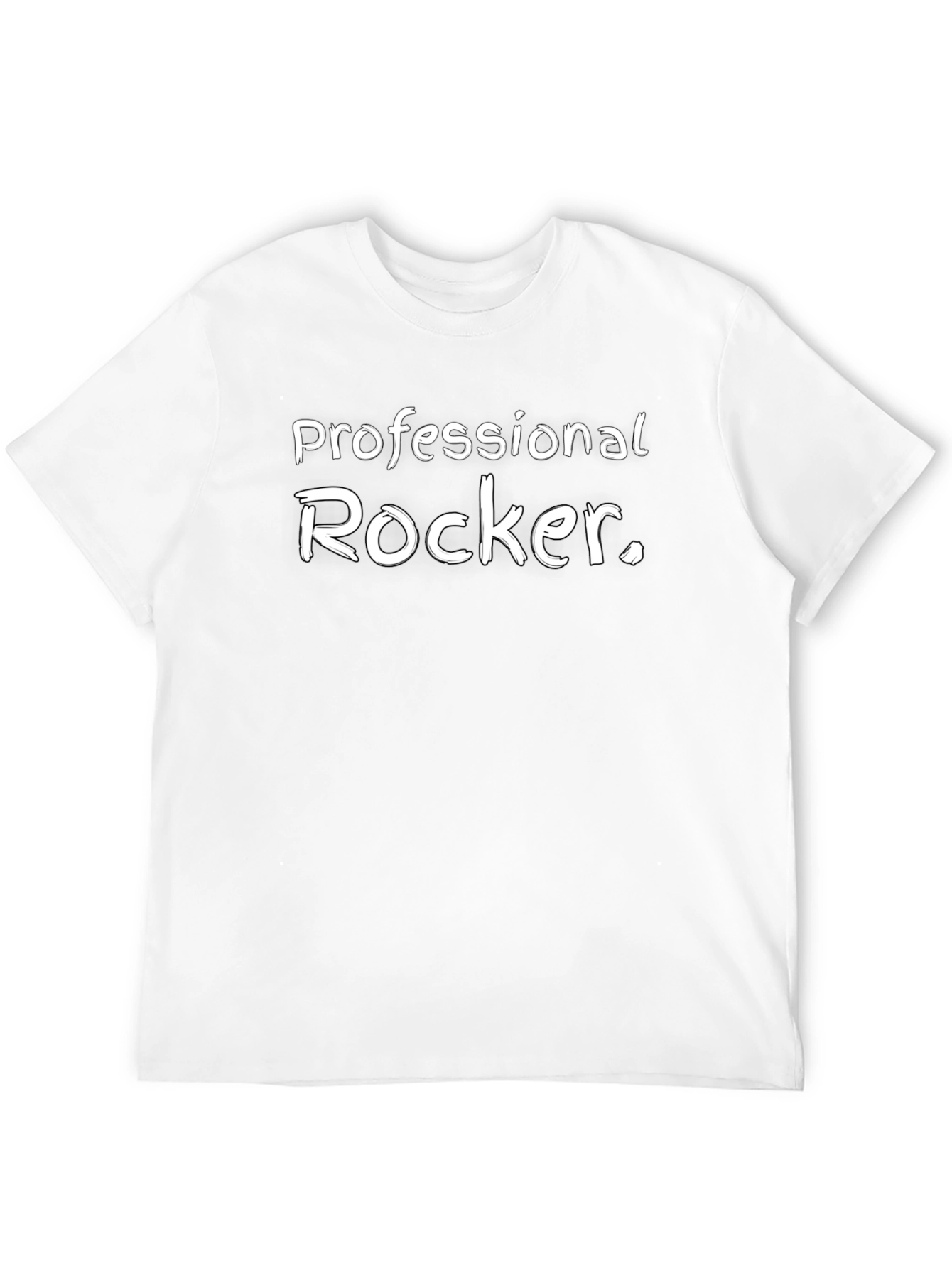 Professional Rocker Graphic Tee - Black Cotton