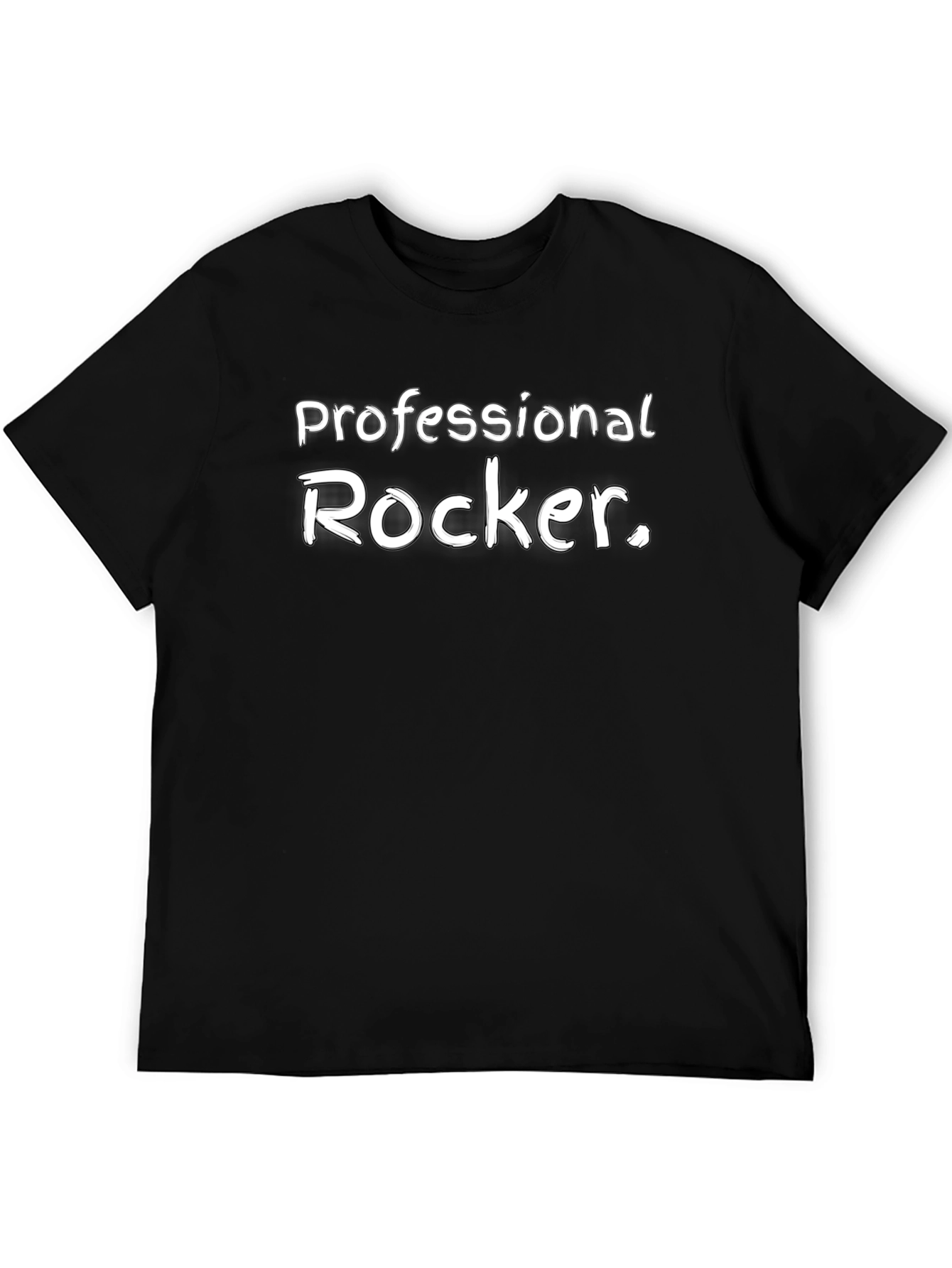 Professional Rocker Graphic Tee - Black Cotton