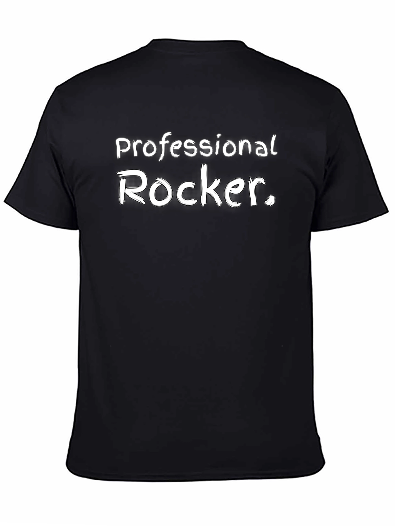 Professional Rocker Graphic Tee - Black Cotton