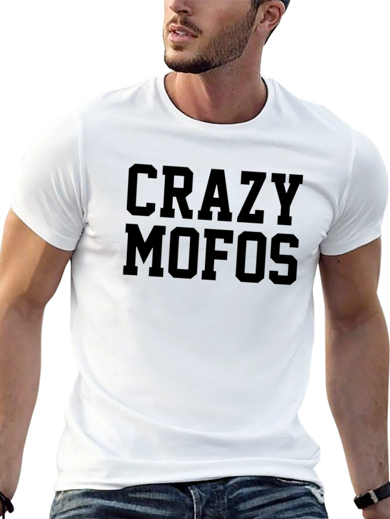 Crazy Mofos Black T-Shirt - Bold Statement Tee