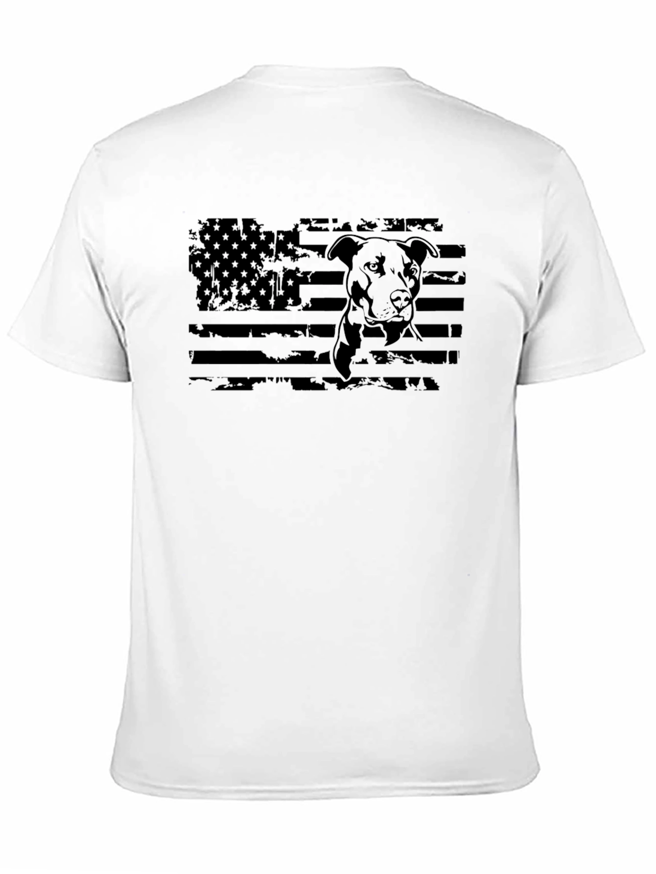 American Pitbull USA Flag T-Shirt