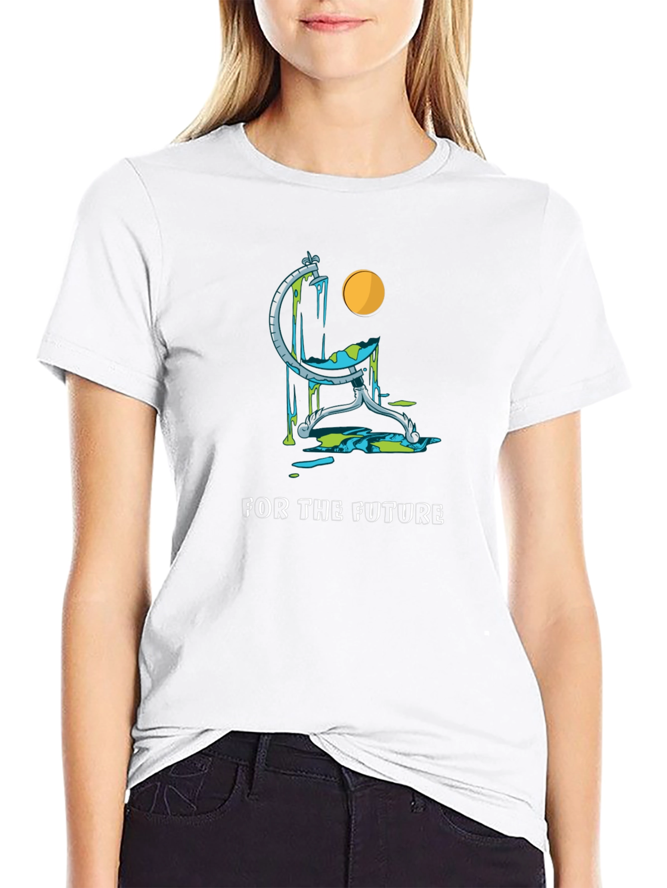 Eco Future Black T-Shirt - Save the Planet