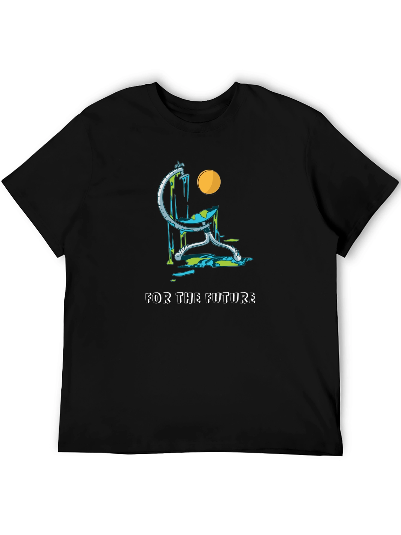 Eco Future Black T-Shirt - Save the Planet